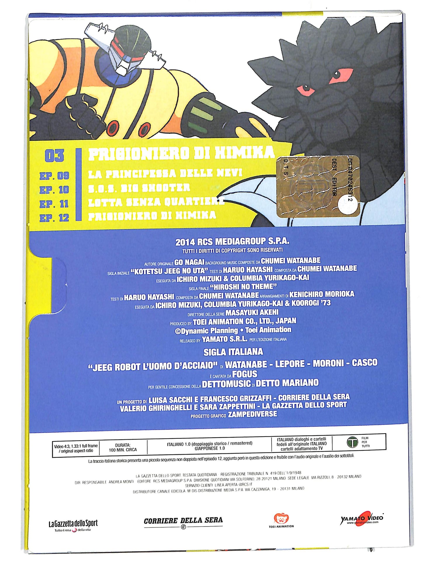 EBOND Jeeg Robot d'acciaio vol 3 - Prigioniero di Himika EDITORIALE DVD DB662260