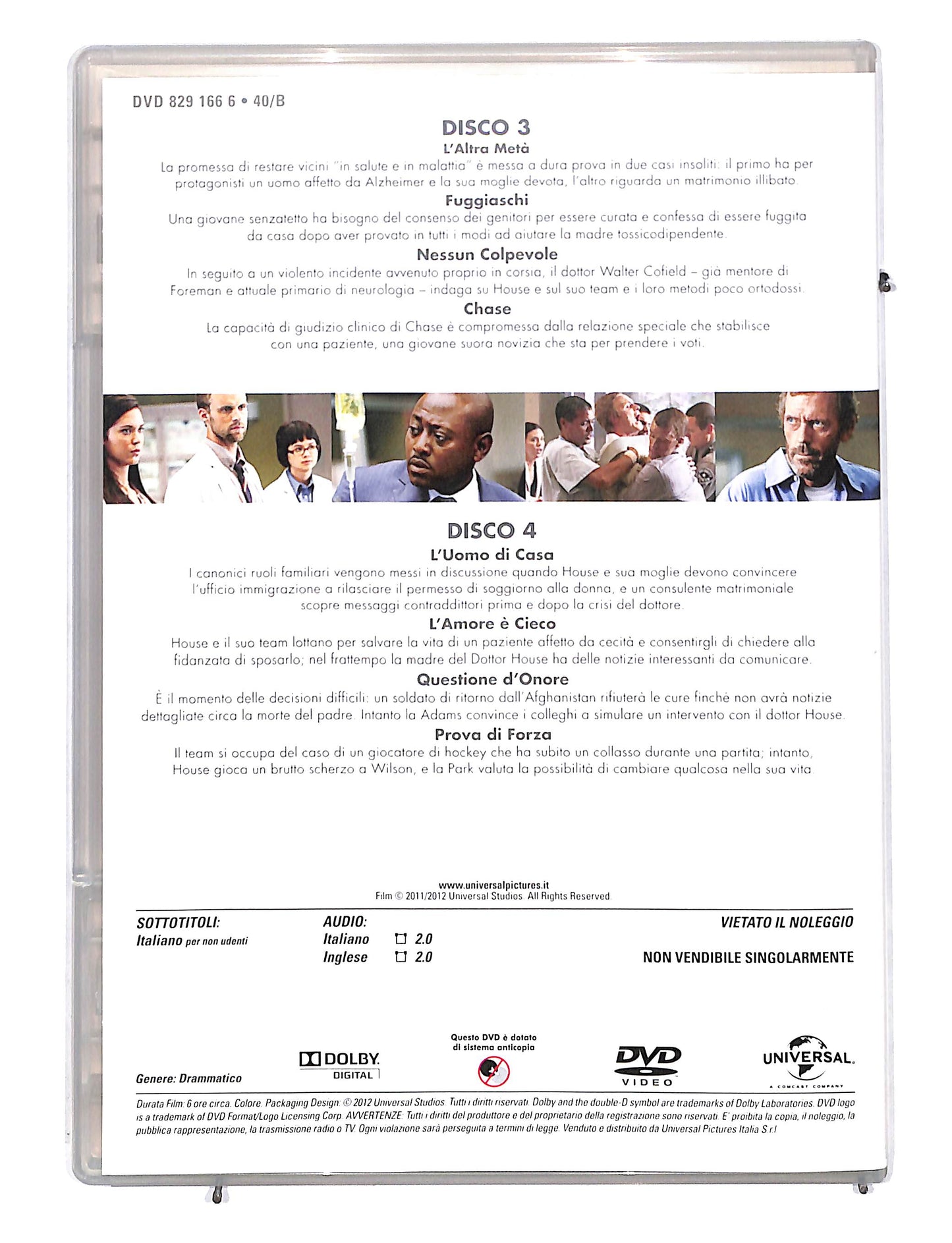 EBOND Dr.House Stagione Otto dischi 3&4 EDITORIALE DVD DB662262