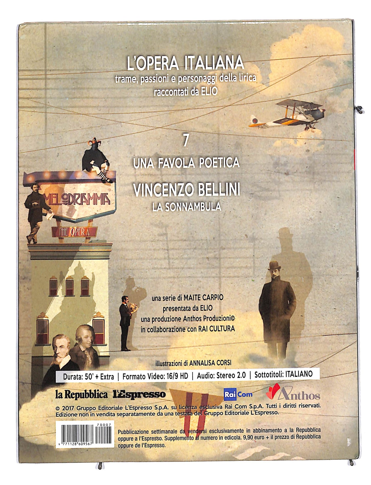 EBOND L'opera italiana vol.7 Una favola Poetica Vincenzo Bellini DVD DB662265