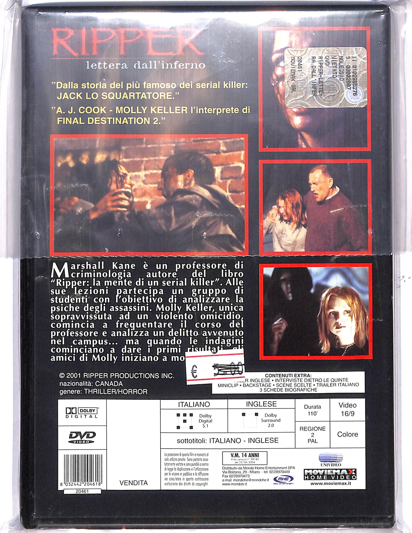 EBOND Ripper Lettera dall'inferno DVD DB663114