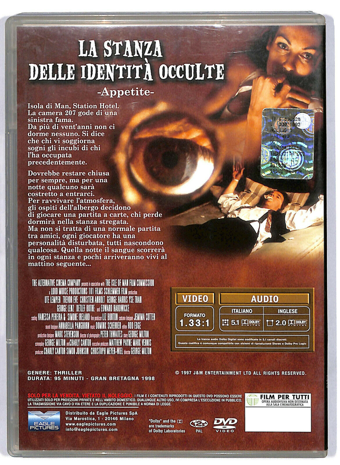 EBOND La Stanza Delle Identita Occulte Slim DVD DB663150