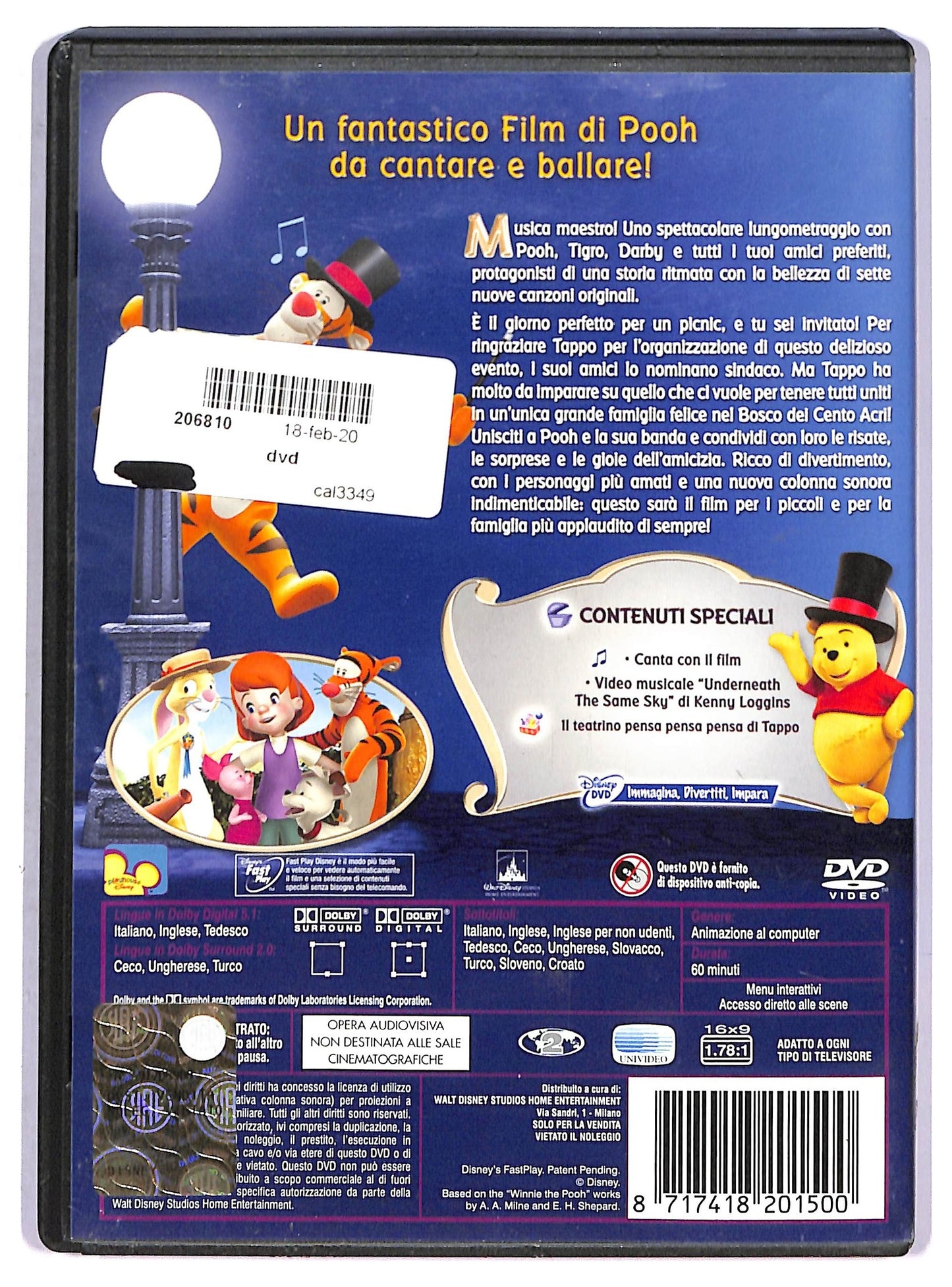 EBOND I Miei Amici Tigro E Pooh - Il Musical Di Tigro E Pooh DVD DB663216