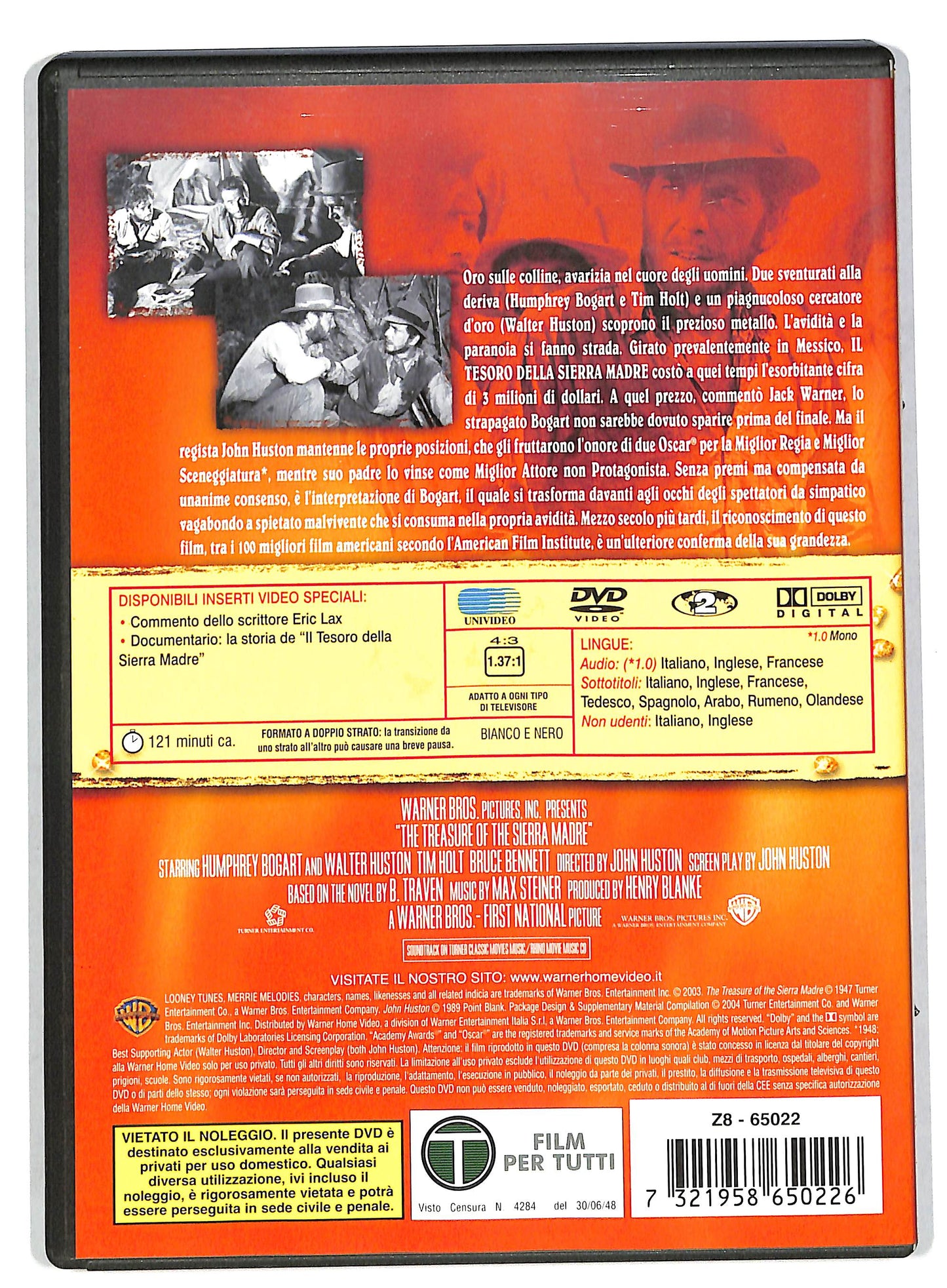 EBOND Il tesoro della Sierra Madre DVD DB663260