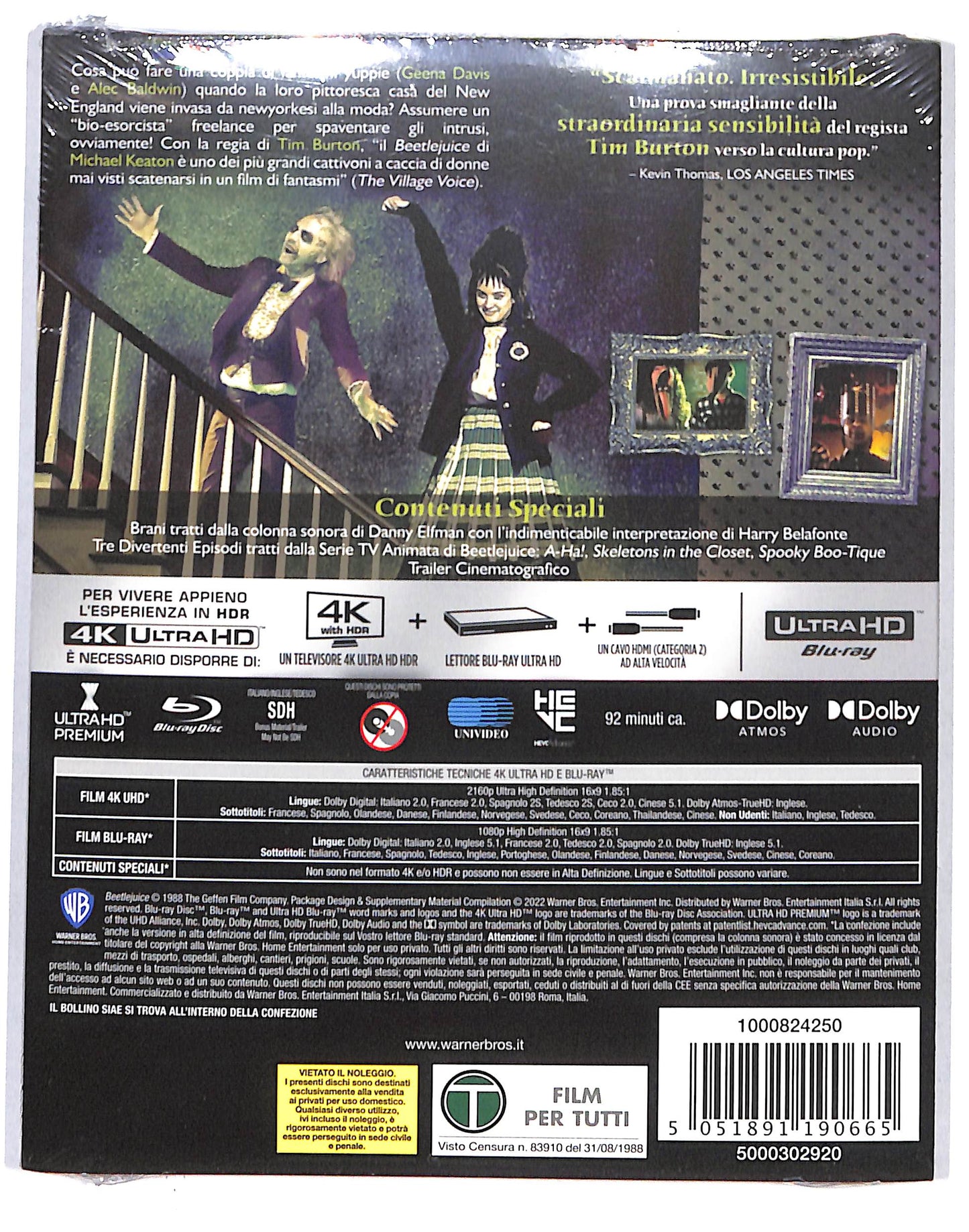 EBOND Beetlejuice 4K Ultra Hd+BLURAY BLURAY DB664115