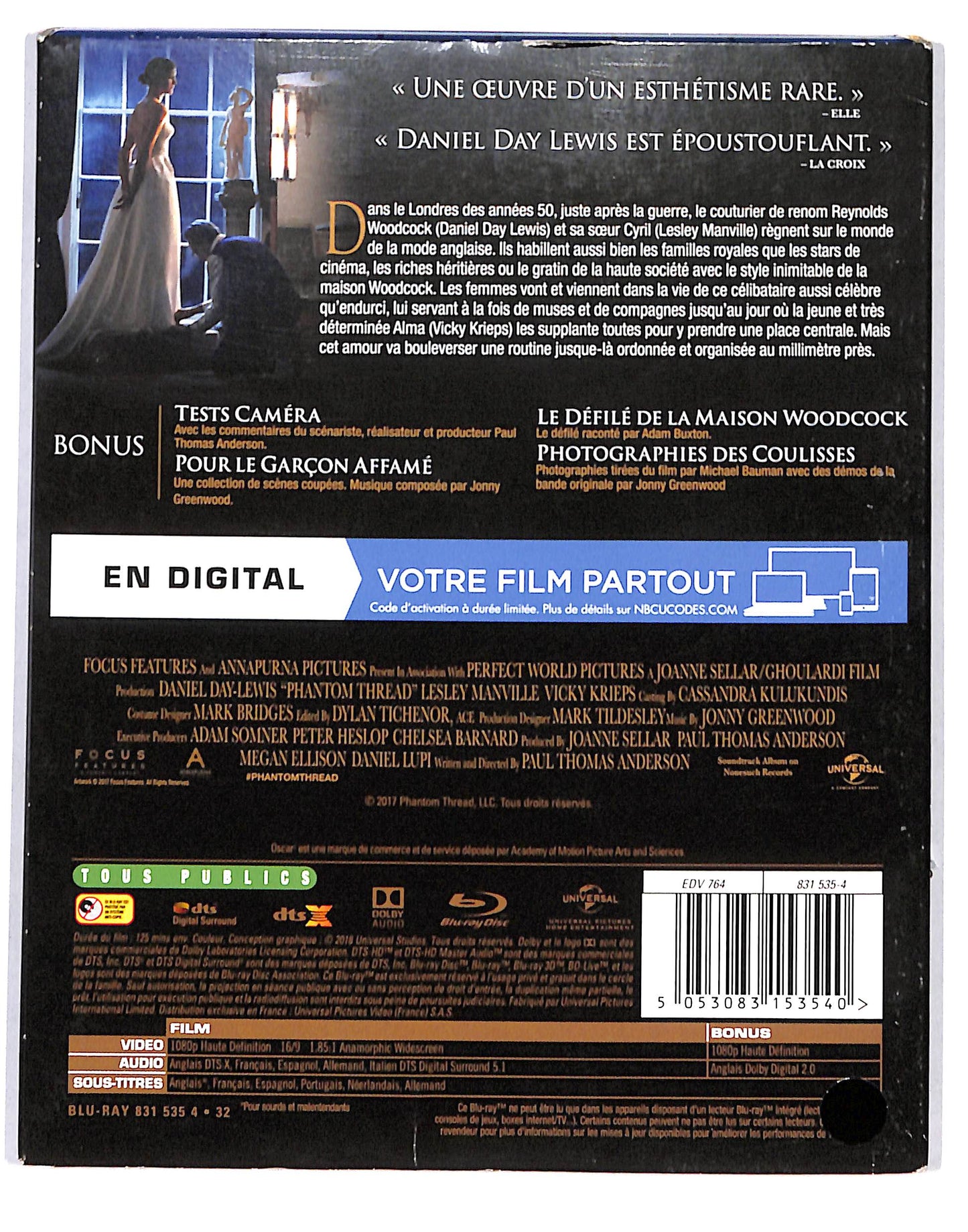 EBOND Phantom thread + DIGITAL BLURAY DB664122