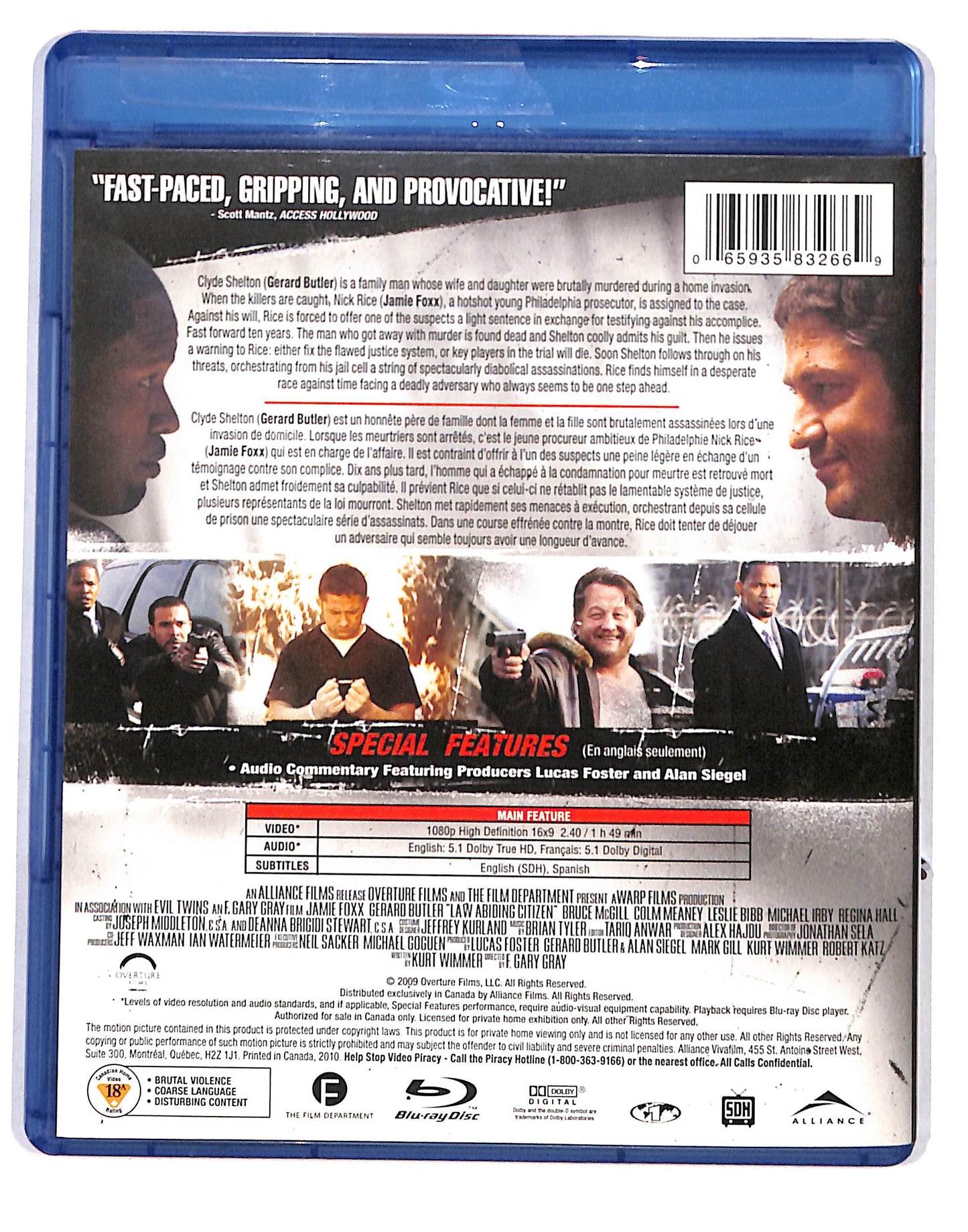 EBOND Law Abiding Citizen - Versione Inglese BLURAY DB664137