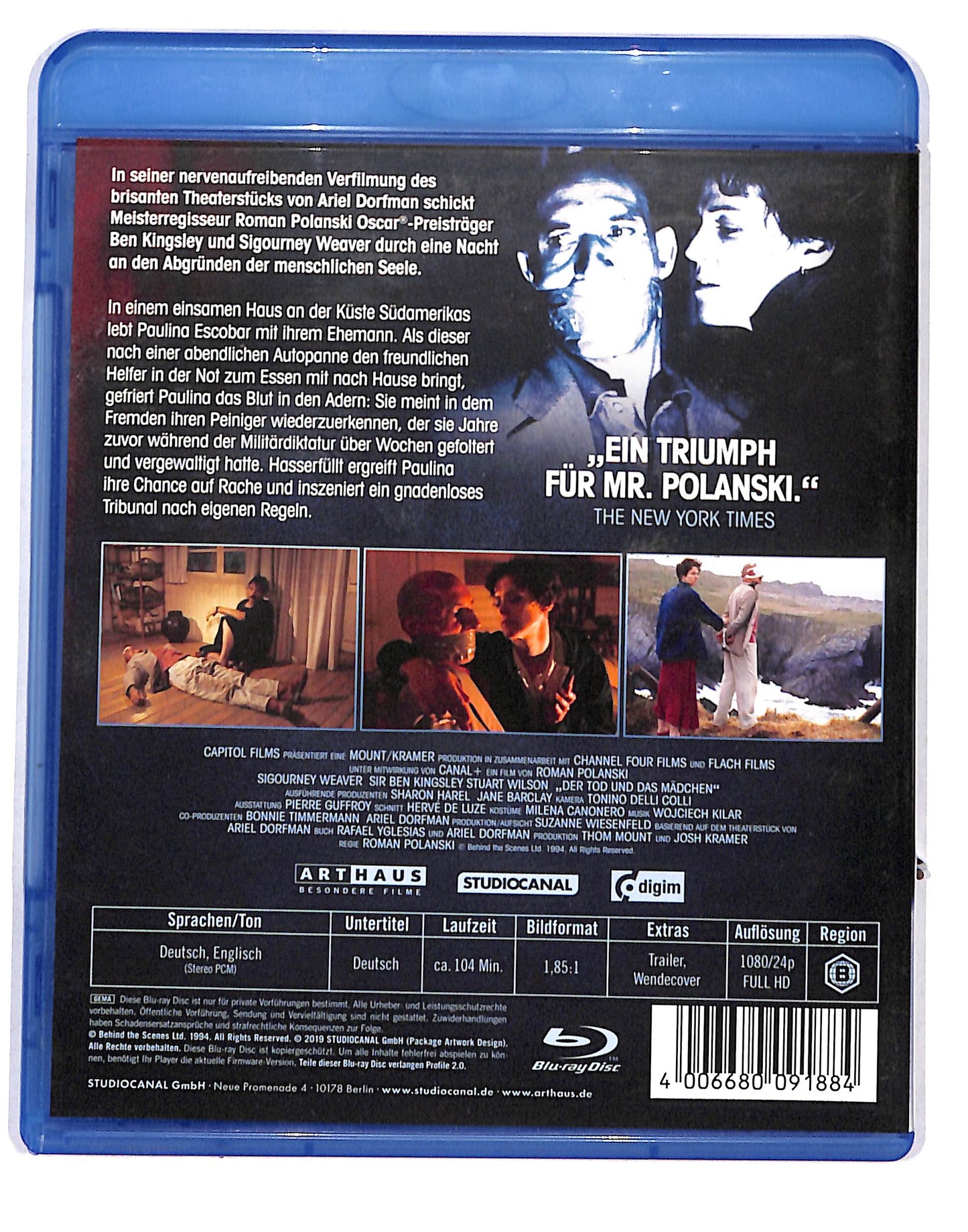 EBOND Der Tod und das Madchen BLURAY DB664138
