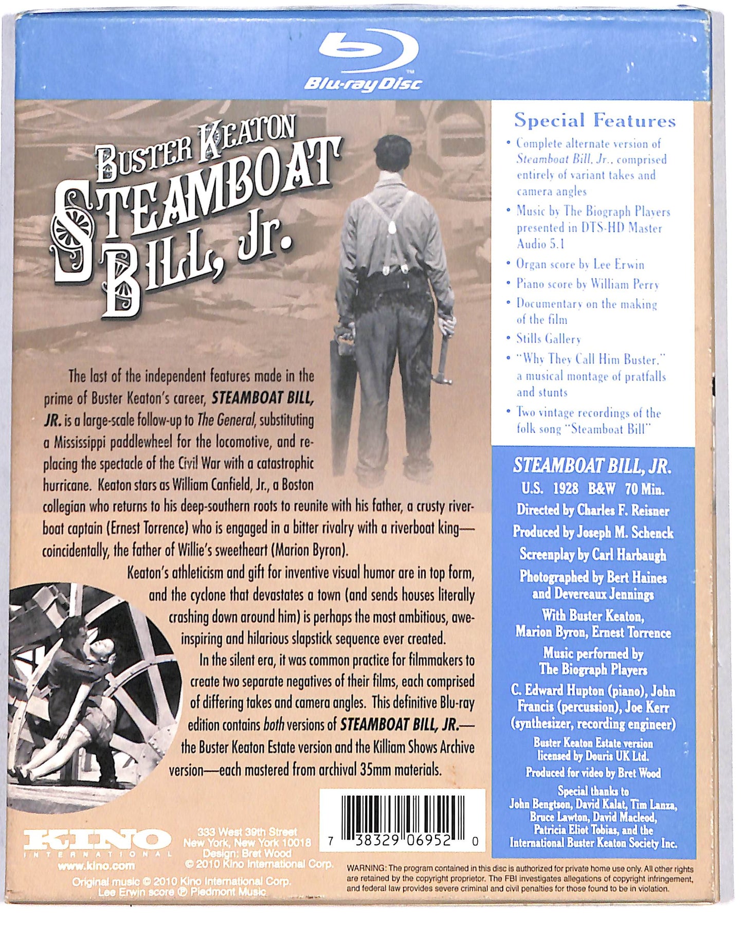 EBOND Steamboat Bill Jr. (Ultimate Edition) BLURAY DB664163