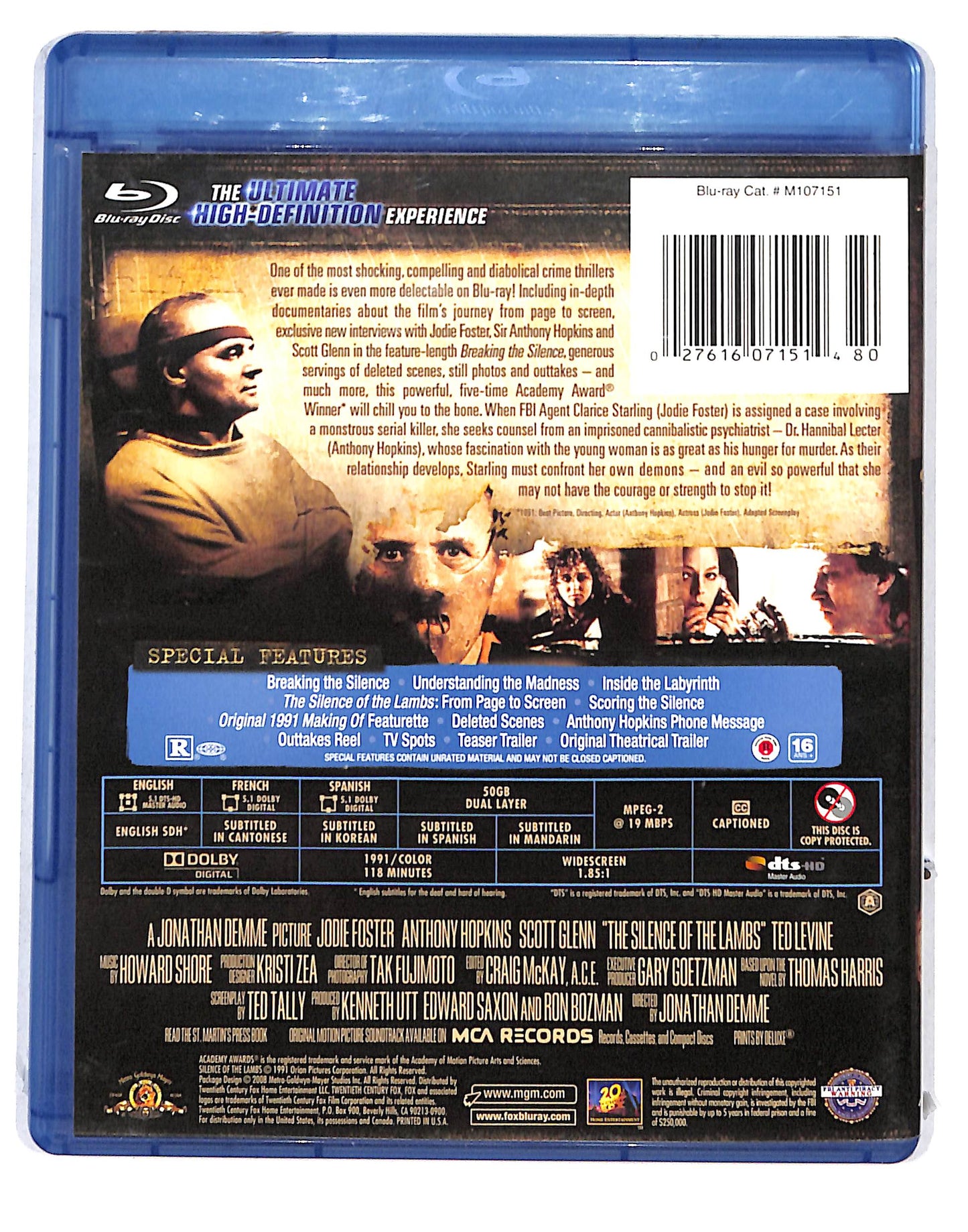EBOND The Silence of the Lambs BLURAY DB664171