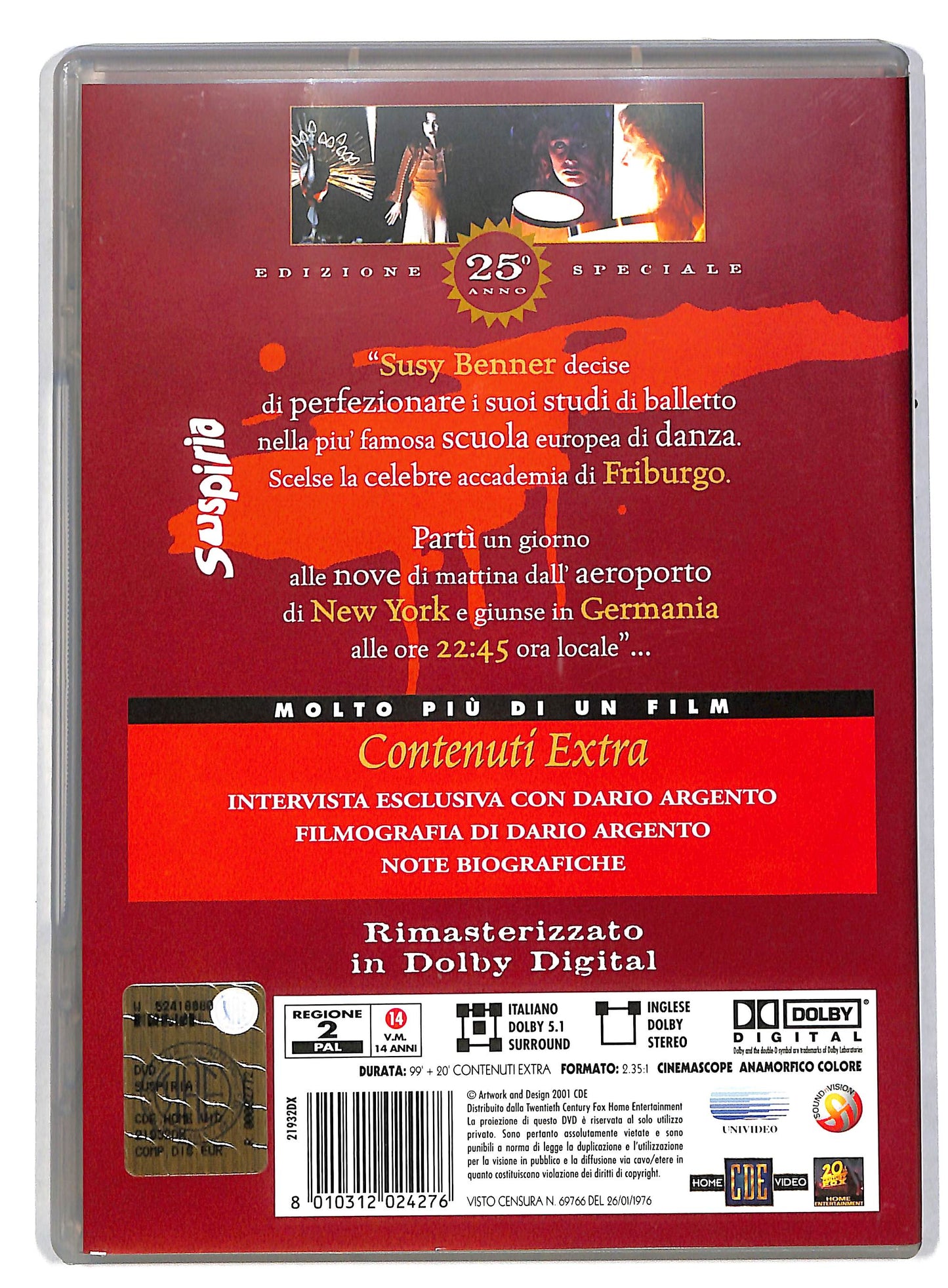 EBOND Suspiria DVD DB664945