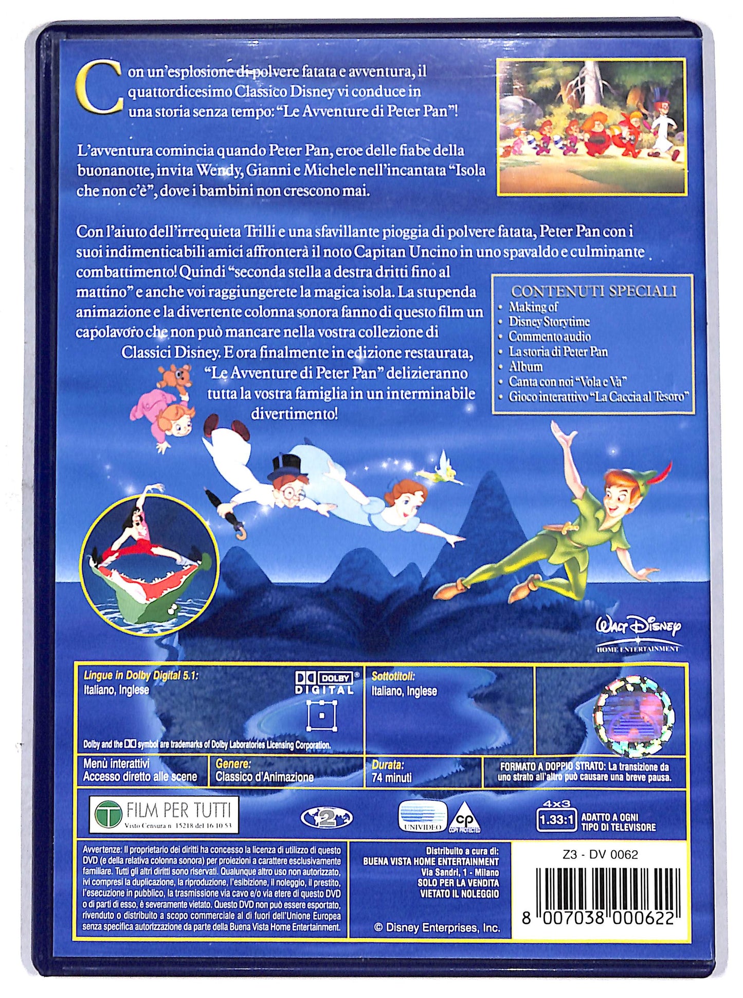 EBOND Le avventure di Peter Pan EDIZIONE SPECIALE DVD DB664946