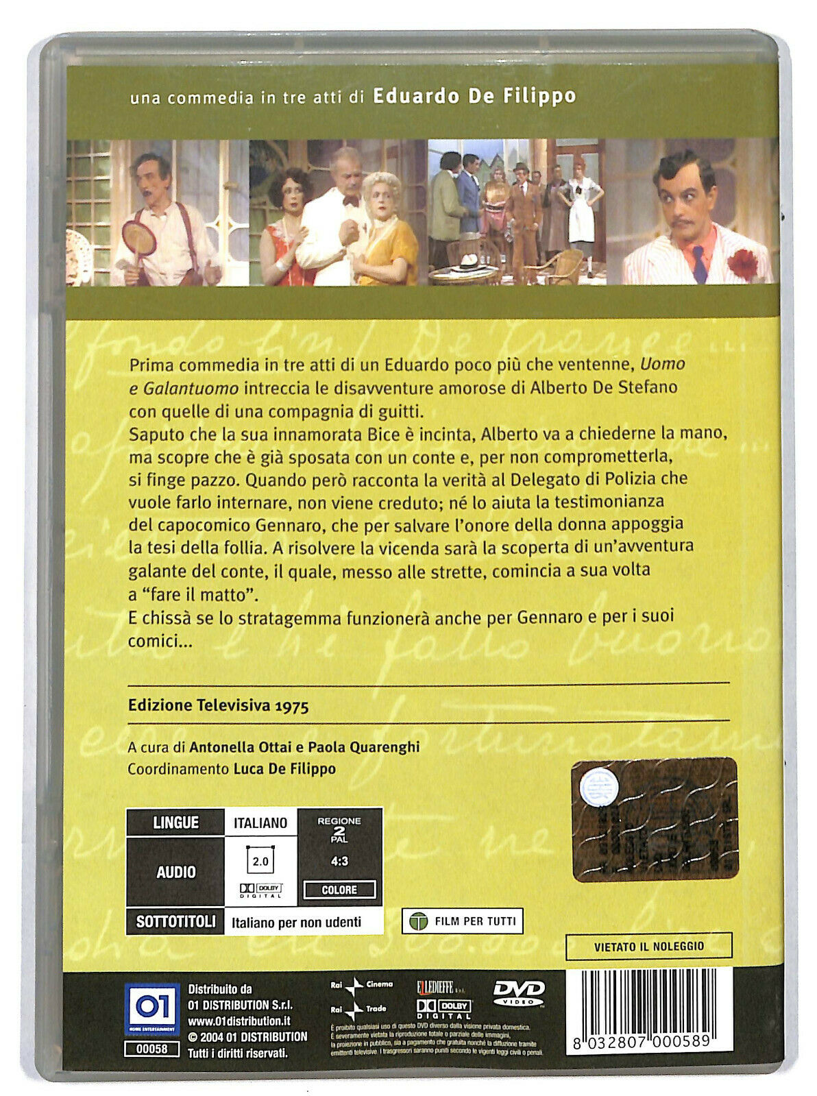EBOND Uomo e Galantuomo Editoriale DVD DB665428