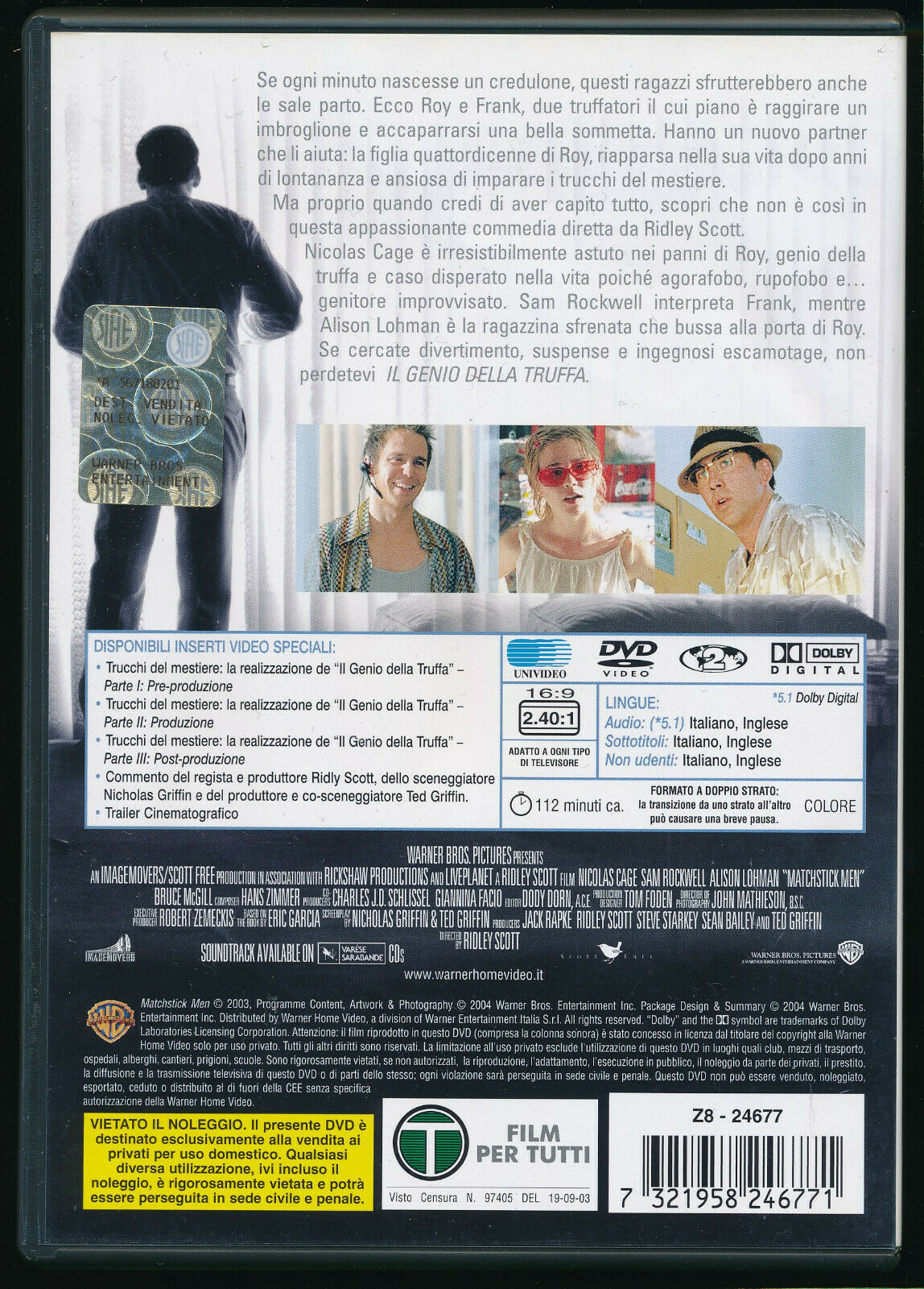 EBOND Il Genio Della Truffa DVD DB665442