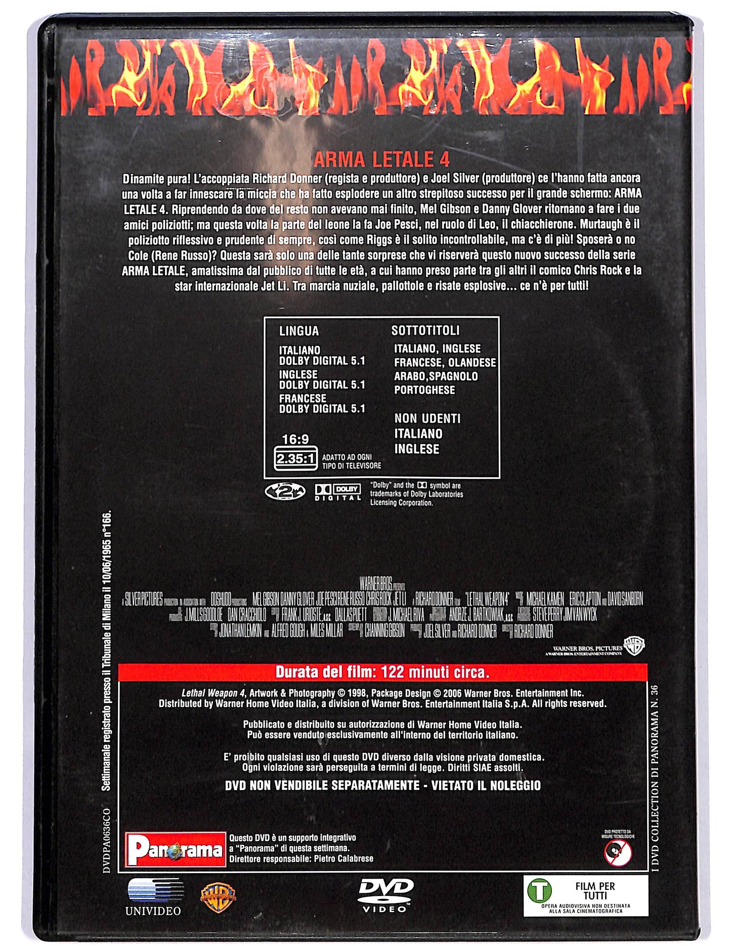 EBOND Arma letale 4 EDITORIALE DVD DB665824