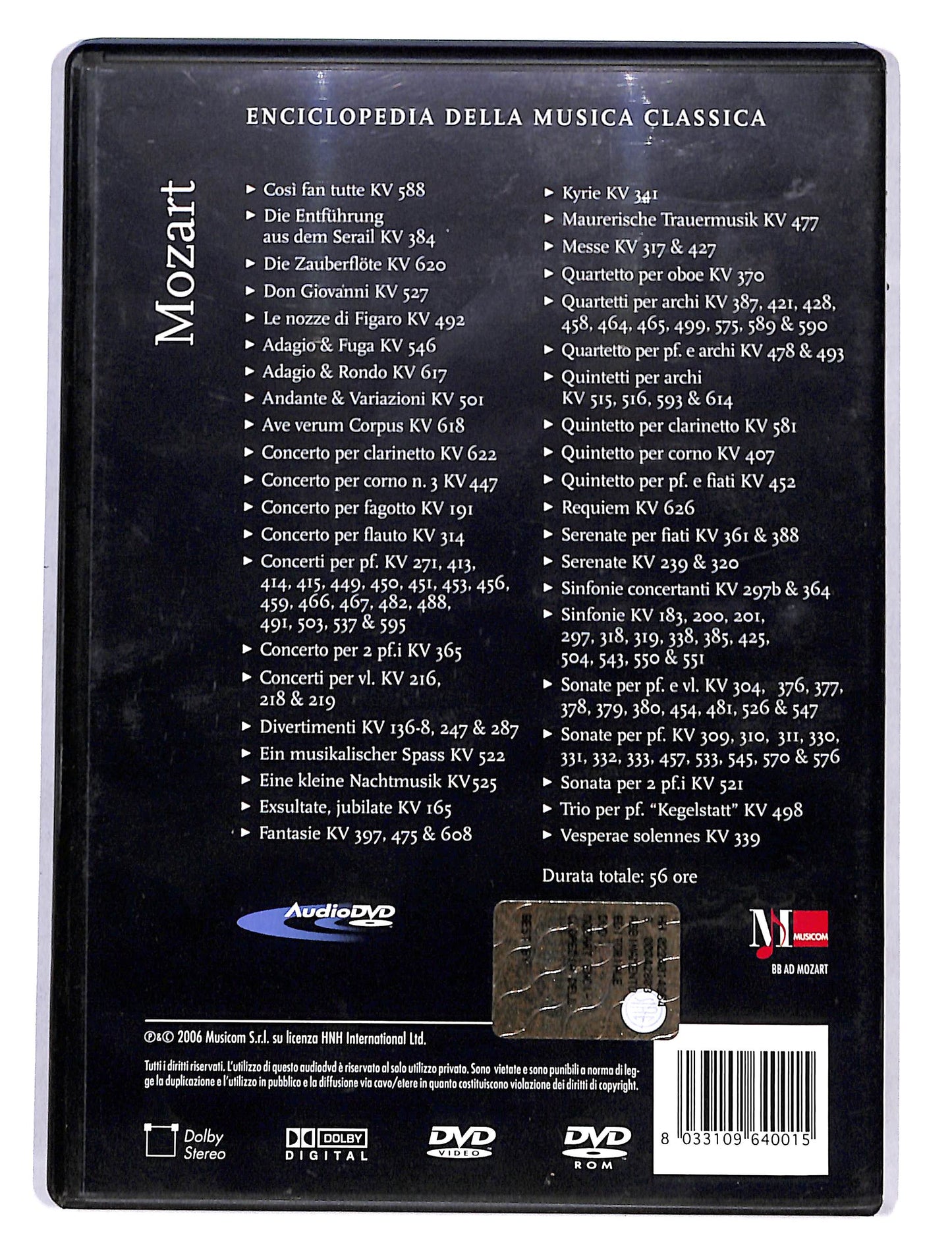 EBOND Enciclopedia della musica classica - Mozart 1756-1791 DVD DB666102