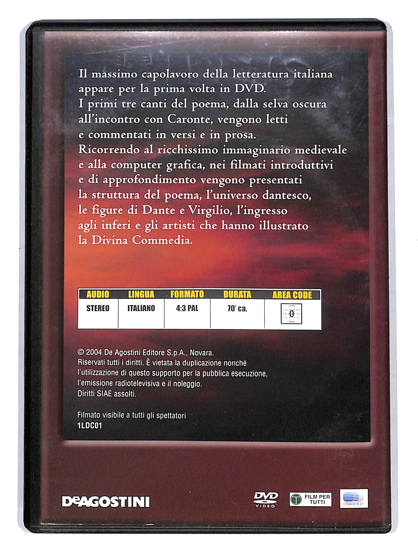 EBOND la Divina Commedia inferno canto I - III EDITORIALE DVD DB666121