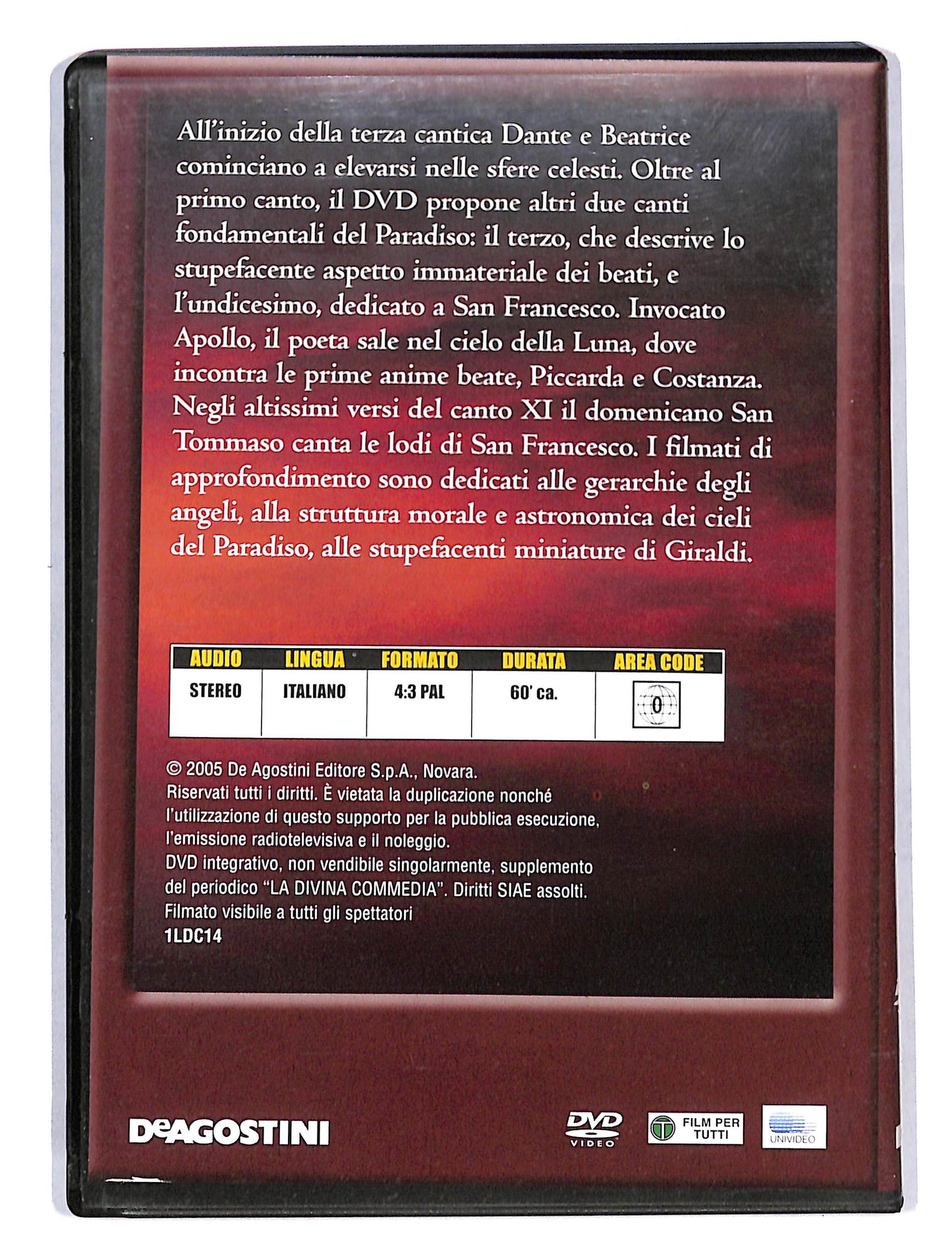 EBOND La Divina Commedia Paradiso Canto I - XI EDITORIALE DVD DB666123