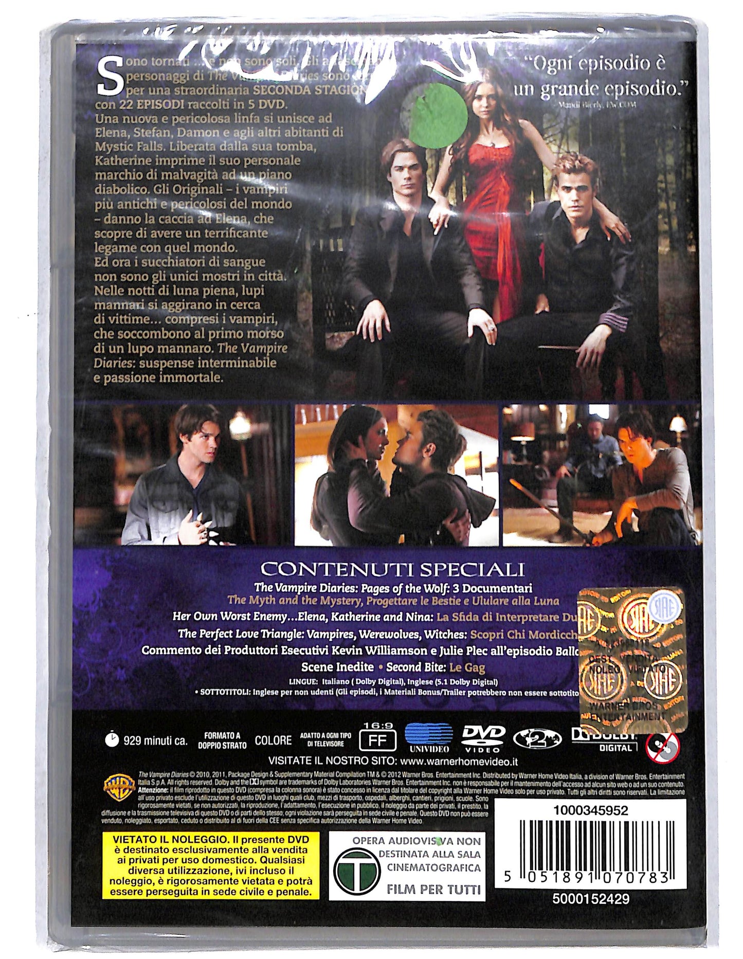 EBOND the vampire diaries - seconda stagione completa DVD DB666127