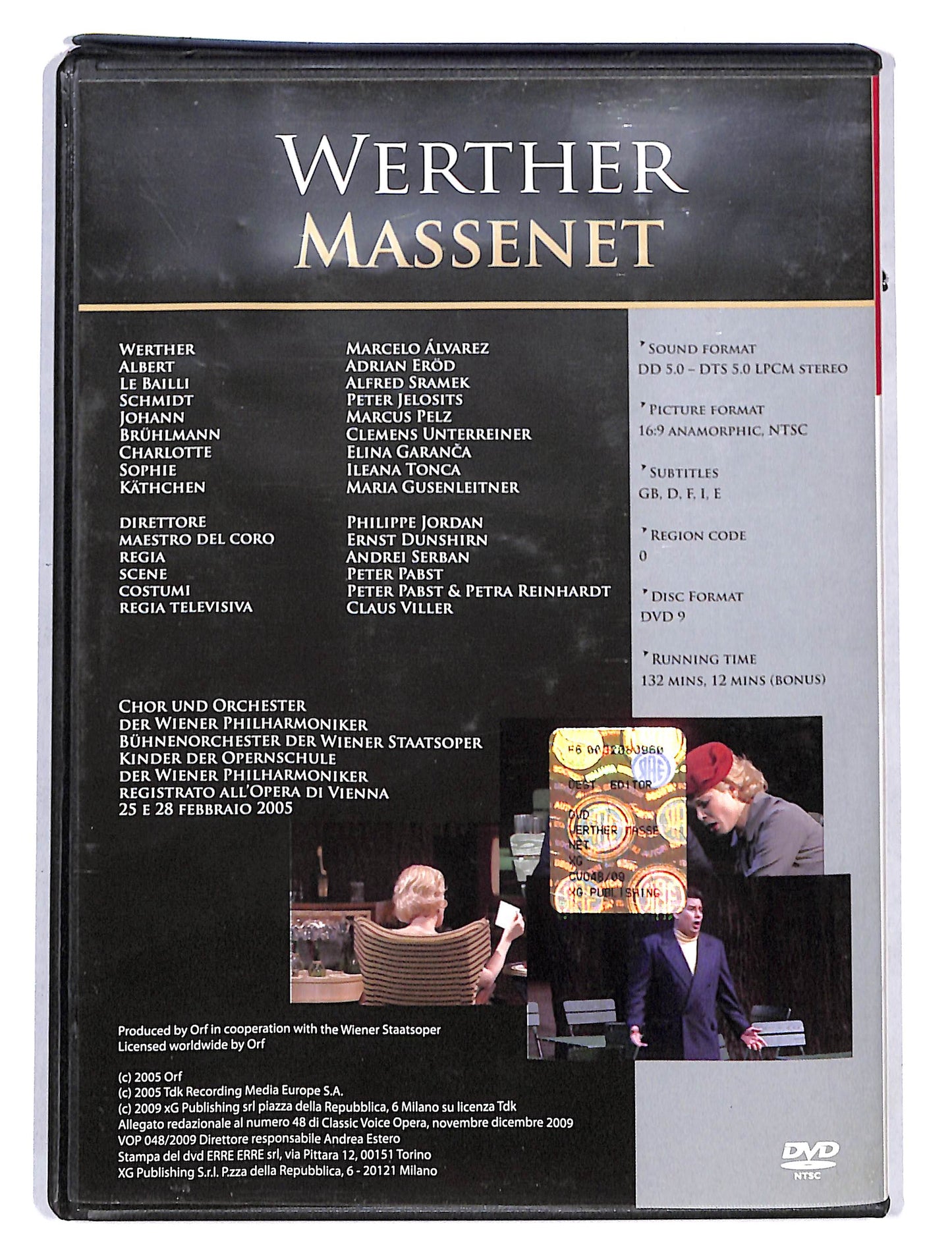 EBOND Classic voice opera Werther Massenet DVD DB666148