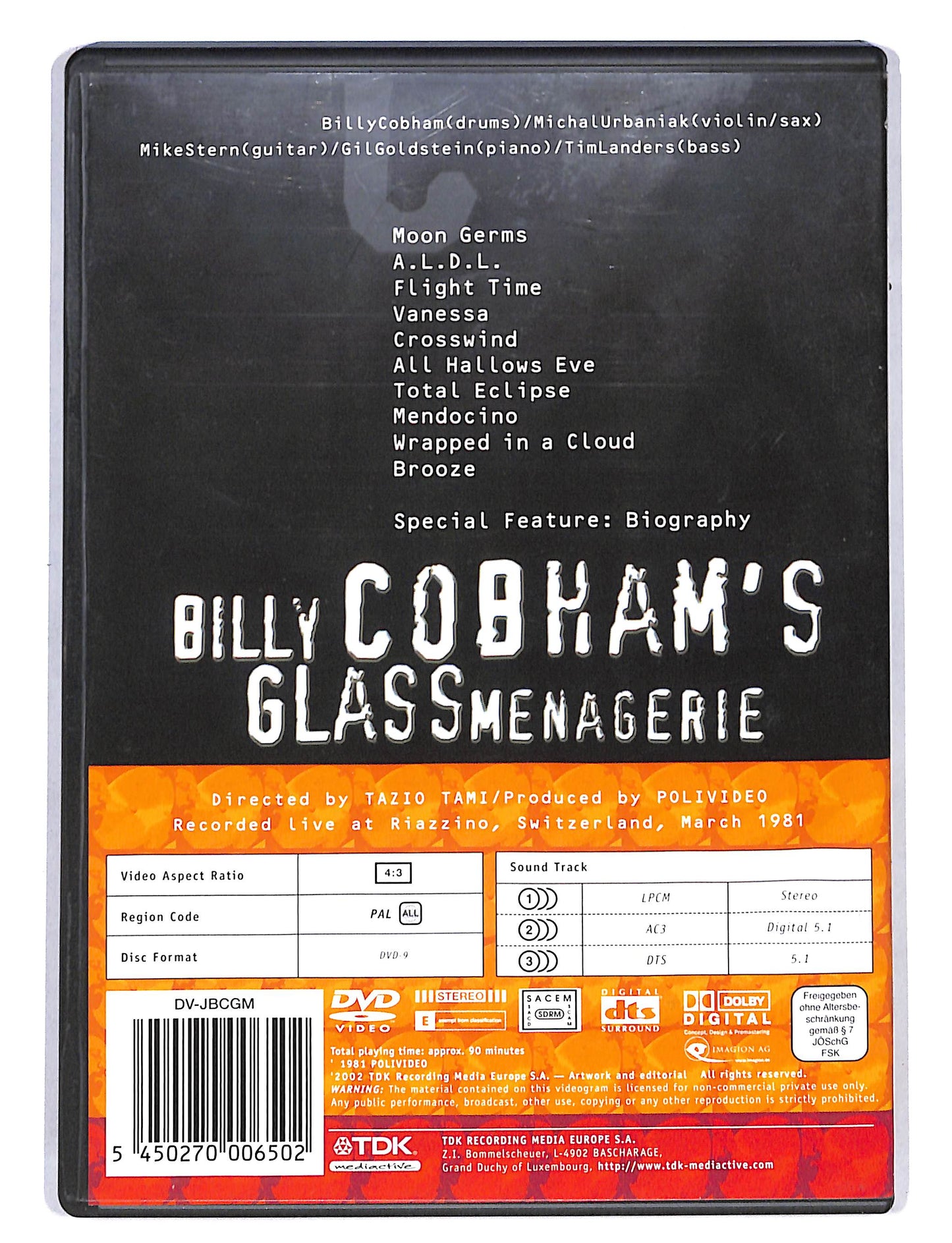 EBOND Billy Cobham - Glassmenagerie DVD DB666150