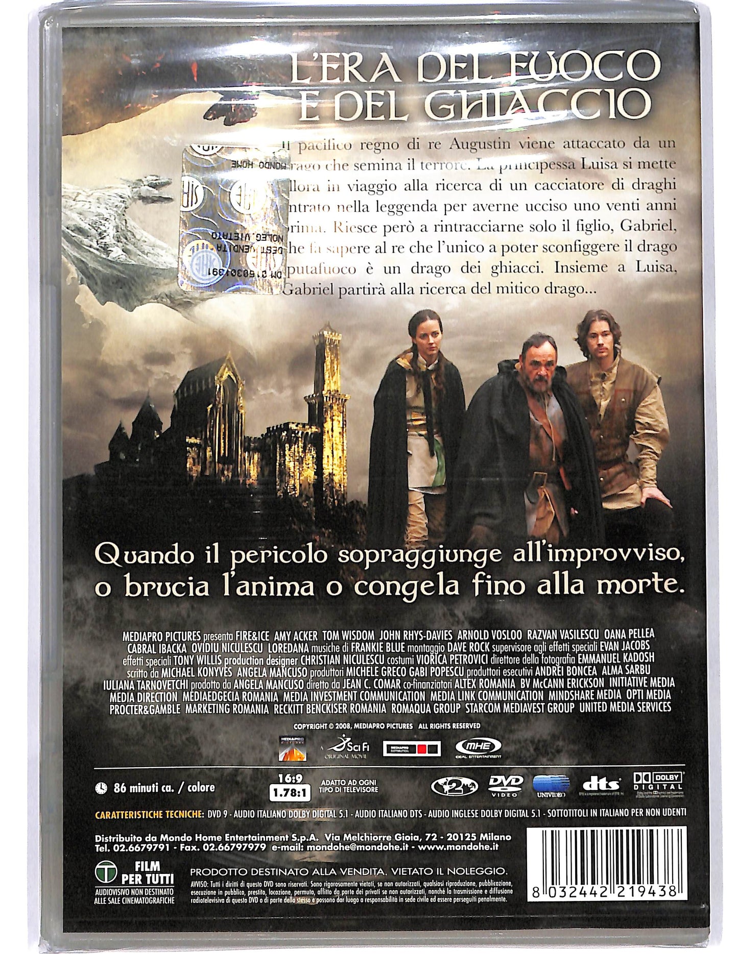 EBOND Fire e Ice Le cronache del drago DVD DB666404