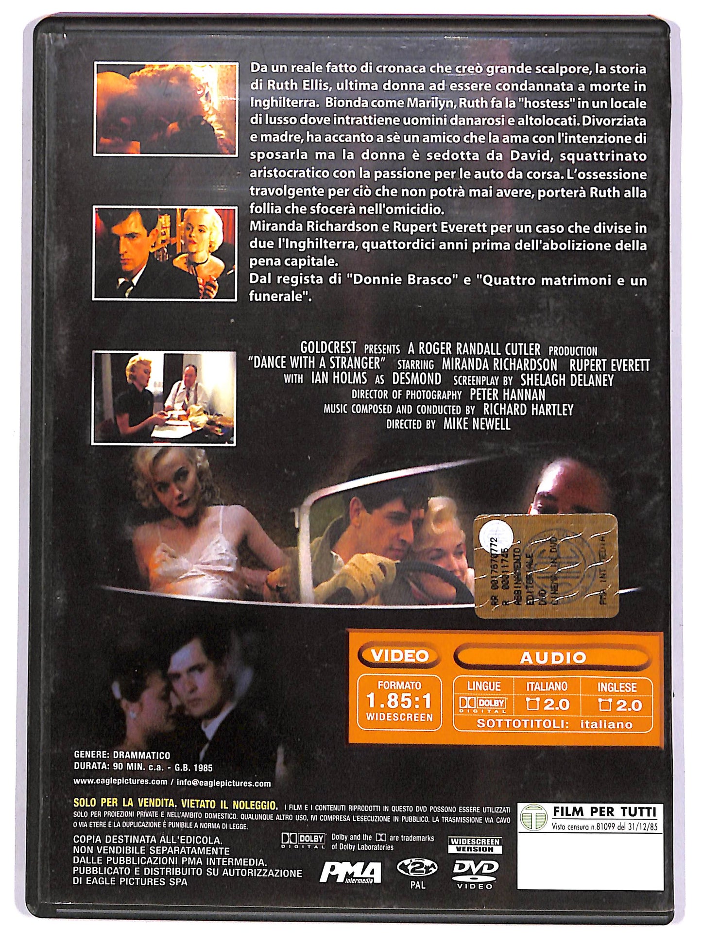 EBOND Ballando con uno sconosciuto EDITORIALE DVD DB666617