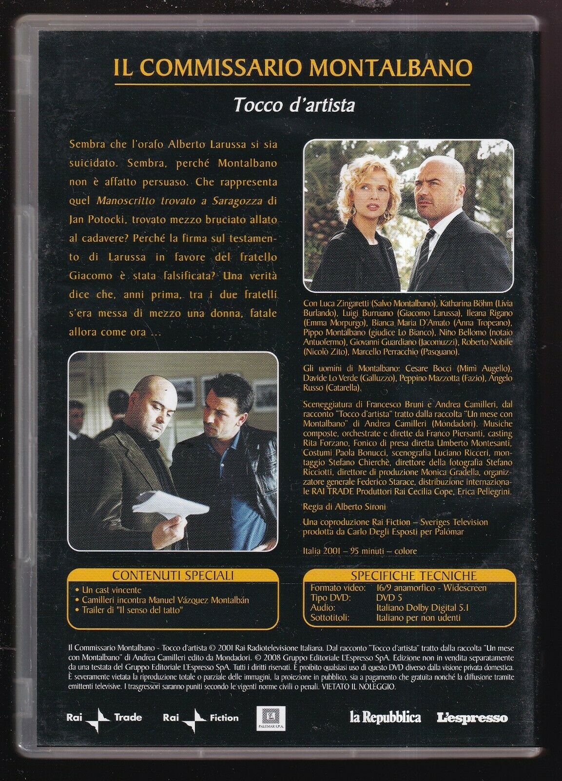 EBOND Il Commissario Montalbano: Tocco D'artista Vol.6 Editoriale DVD DB666922