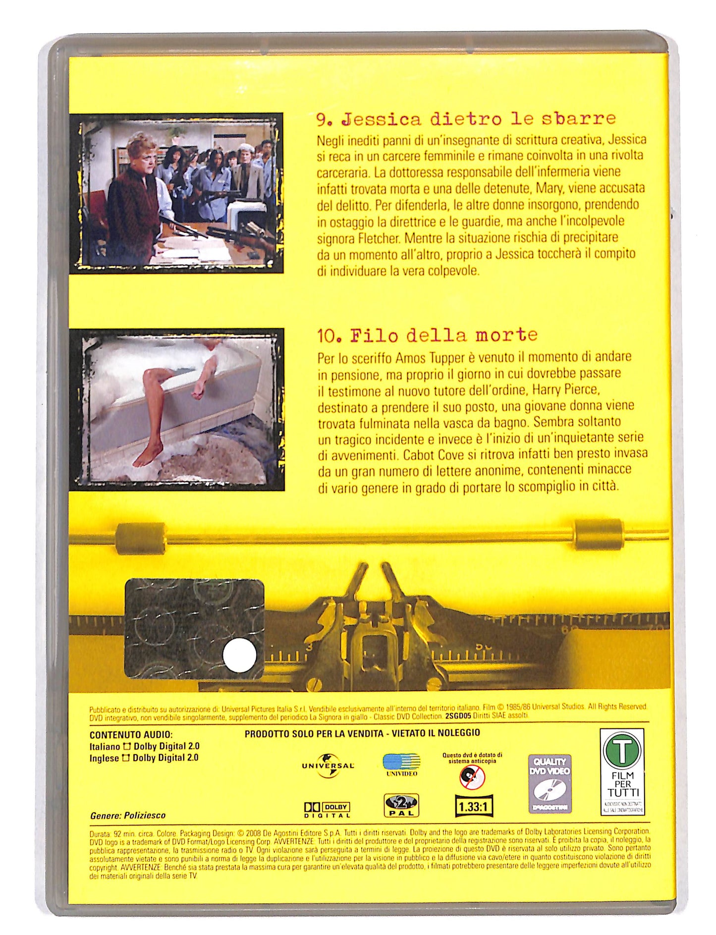 EBOND La signora in giallo stagione 2 episodi 9-10 EDITORIALE DVD DB667116