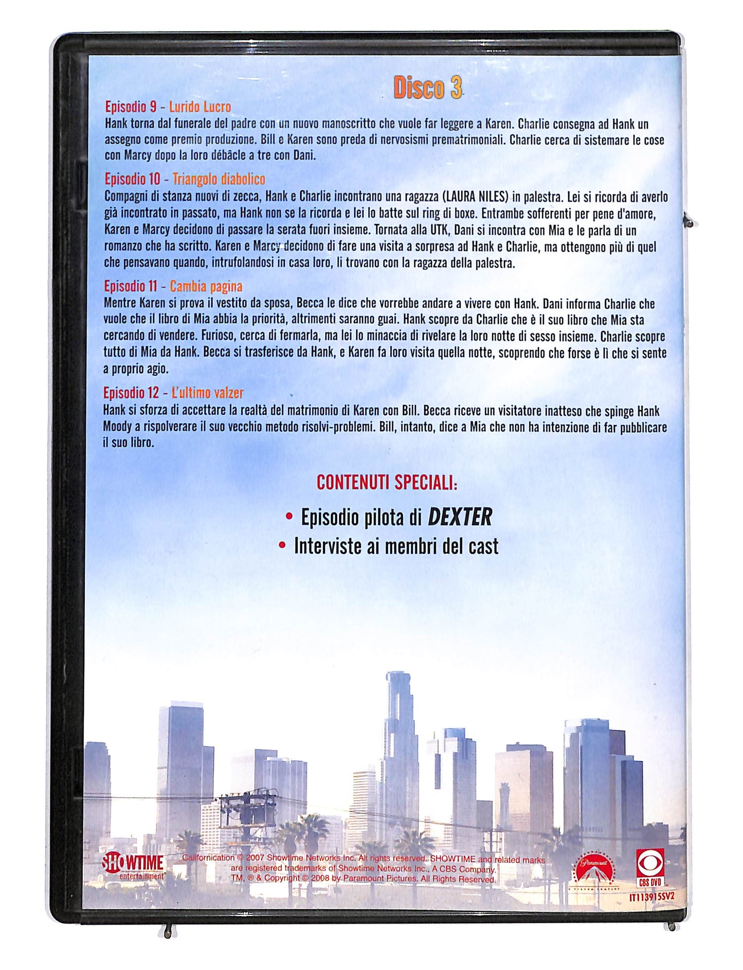 EBOND Californication la prima stagione disco 3 EDITORIALE DVD DB667145