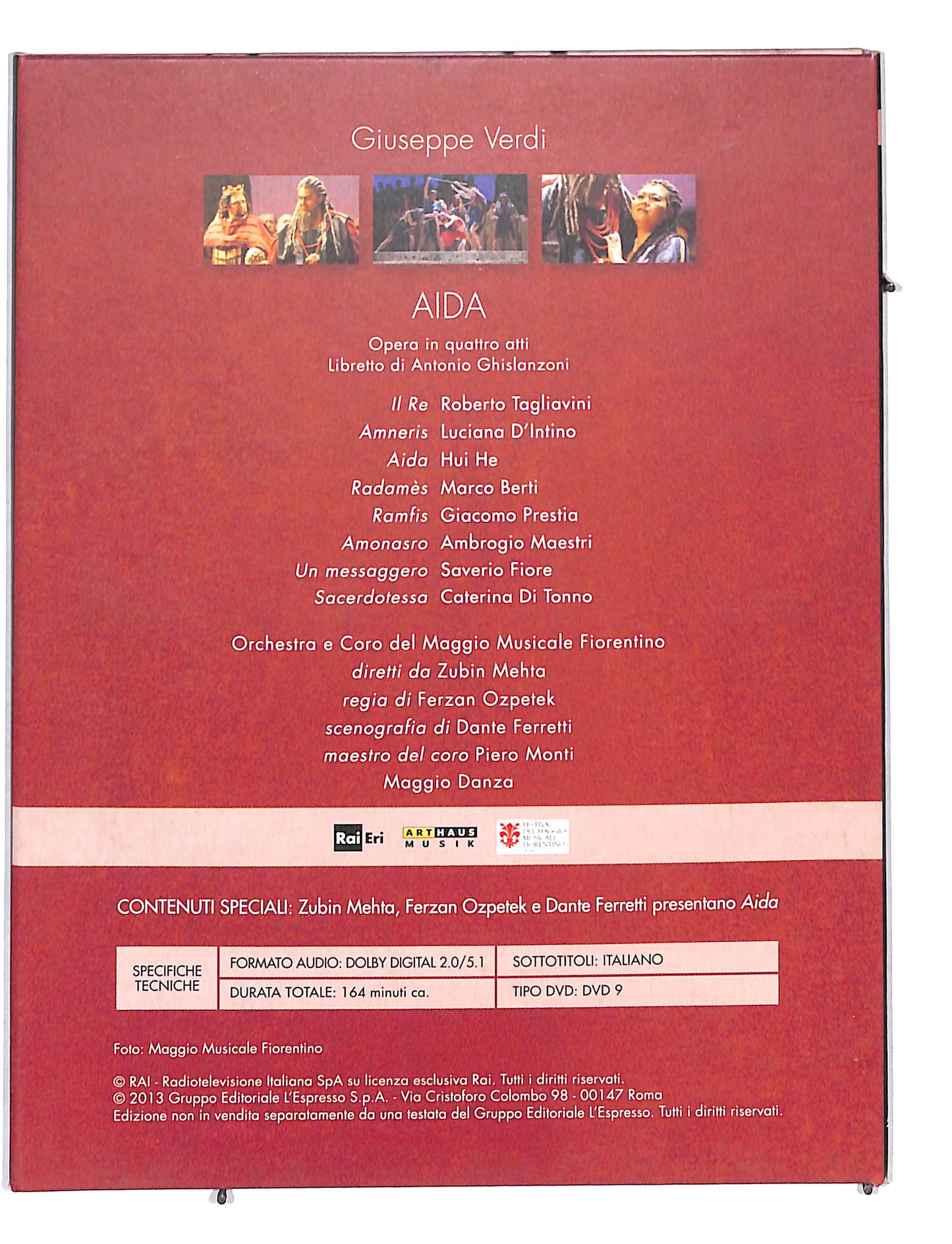 EBOND Viva Verdi vol.2 Aida DIGIPACK DVD DB667146