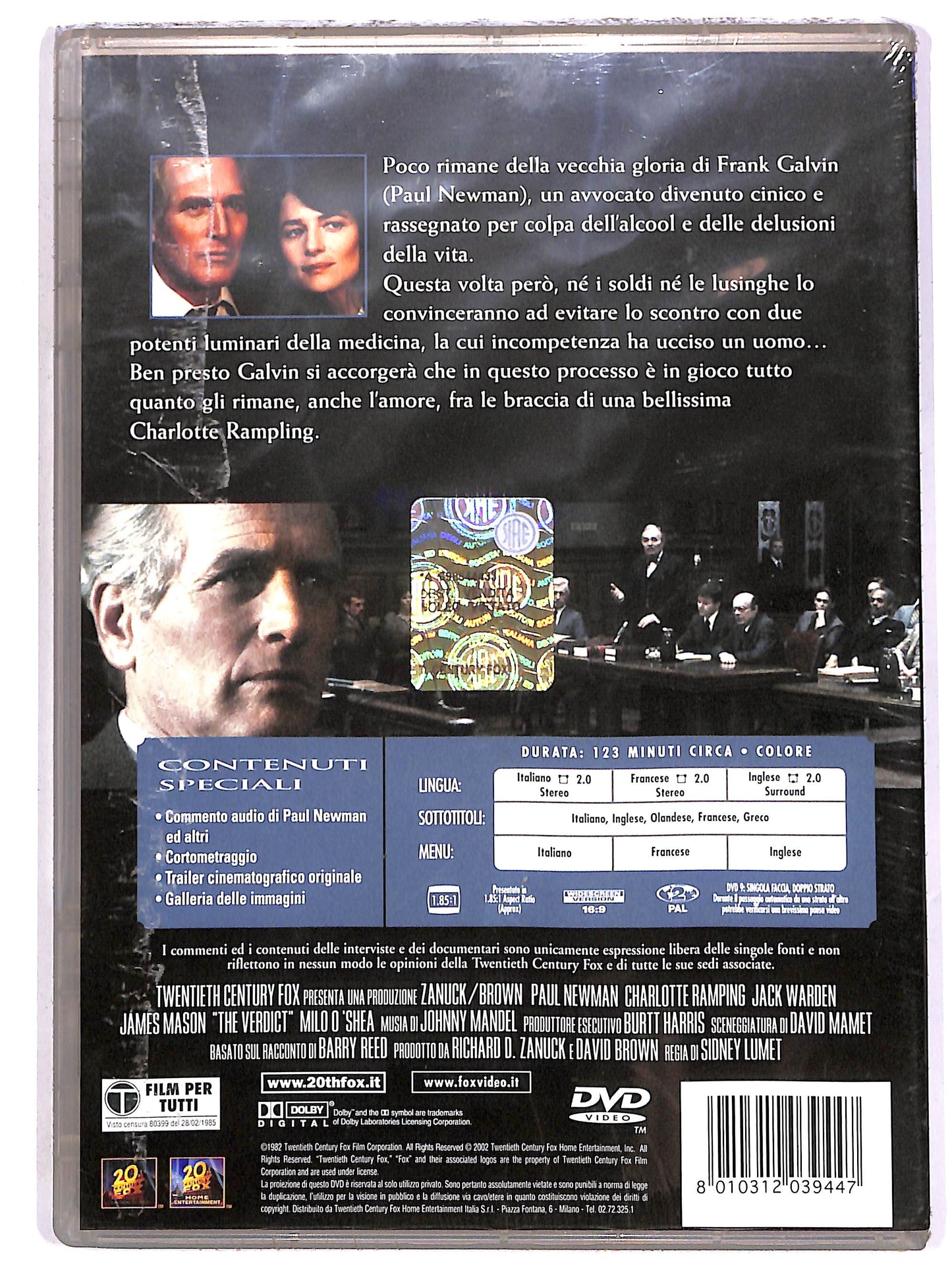 EBOND Il verdetto EDIZIONE SPECIALE DVD DB667656