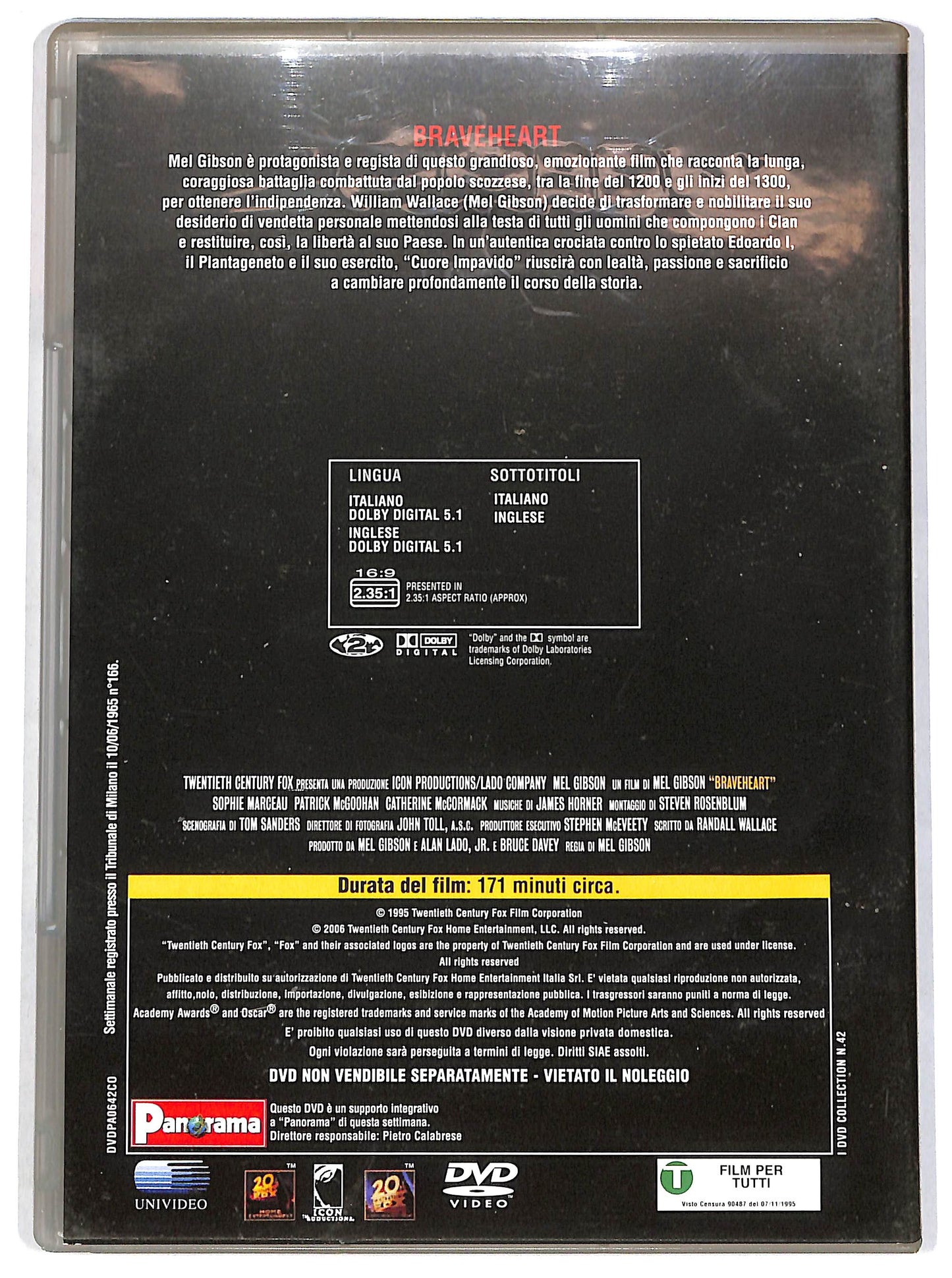 EBOND Braveheart - Cuore impavido EDITORIALE DVD DB668202