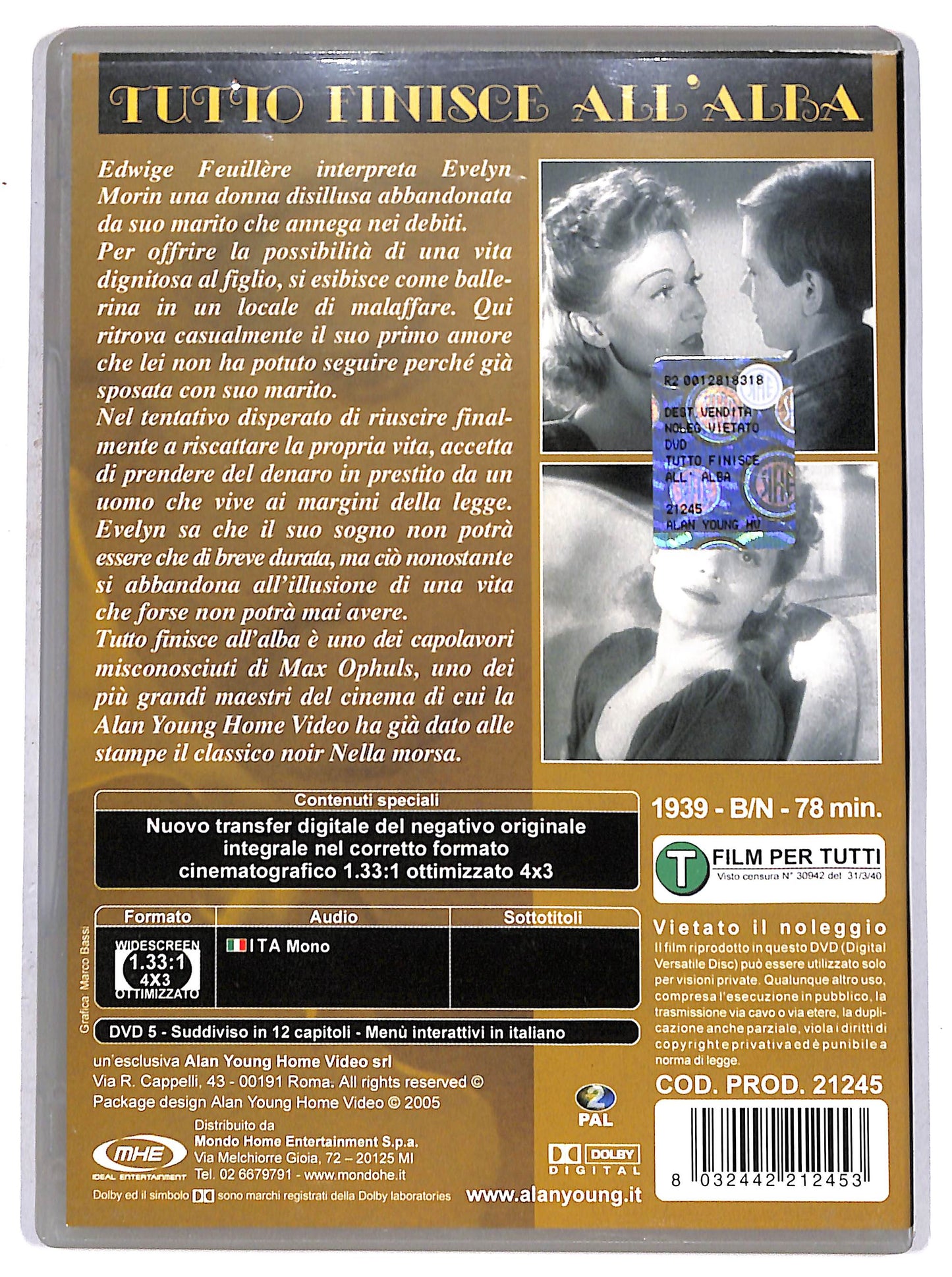 EBOND Tutto finisce all'alba DVD DB668257