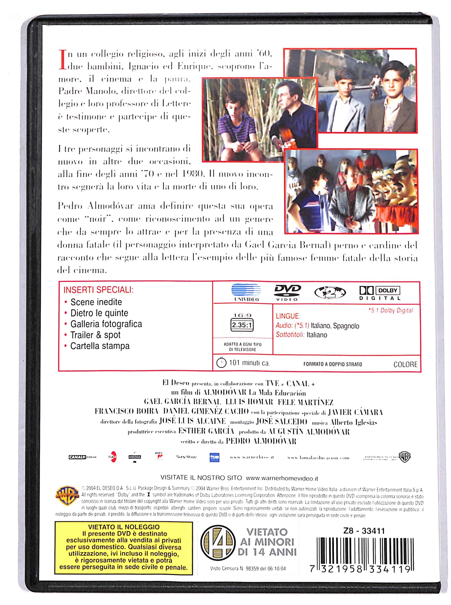 EBOND la mala educacion NOLEGGIO DVD DB668430