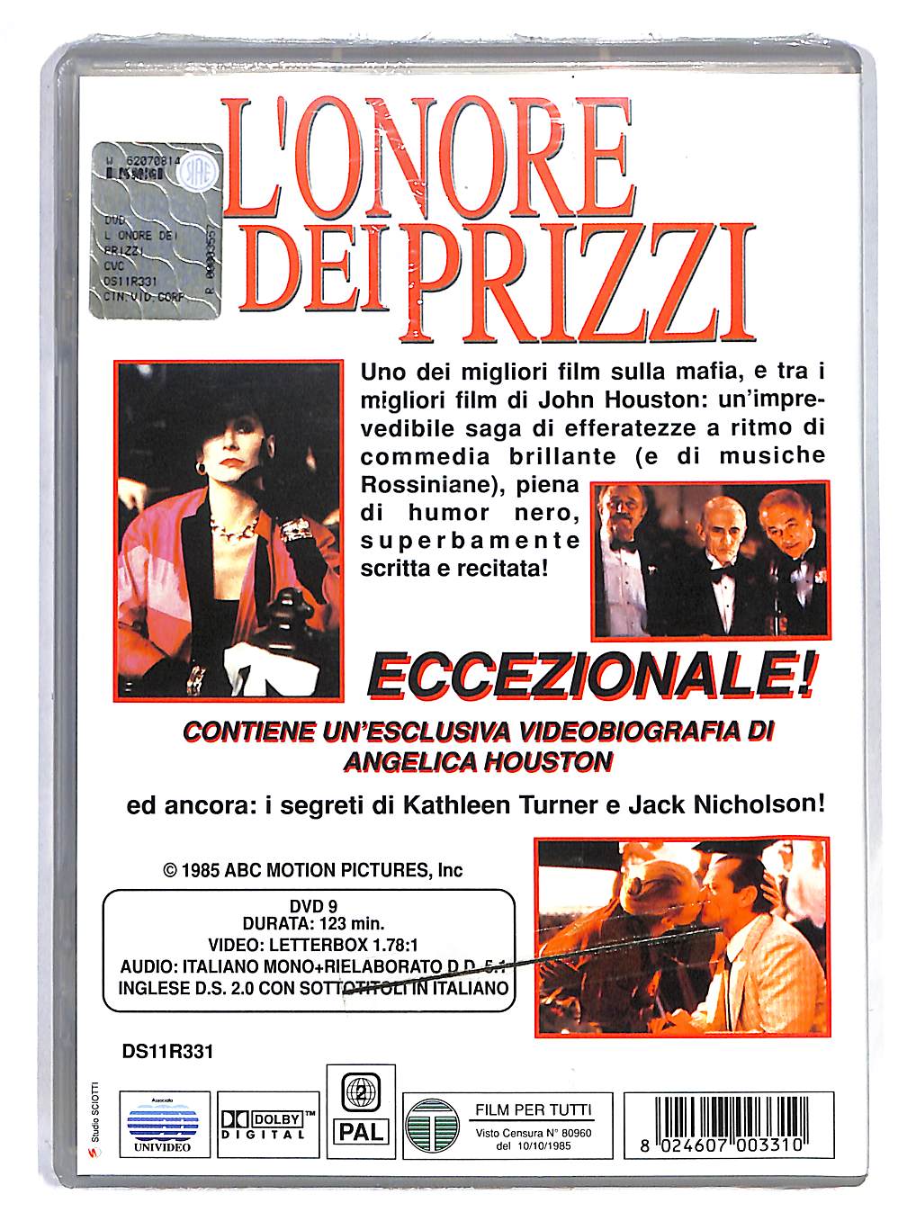 EBOND L'onore Dei Prizzi NOLEGGIO DVD DB668461