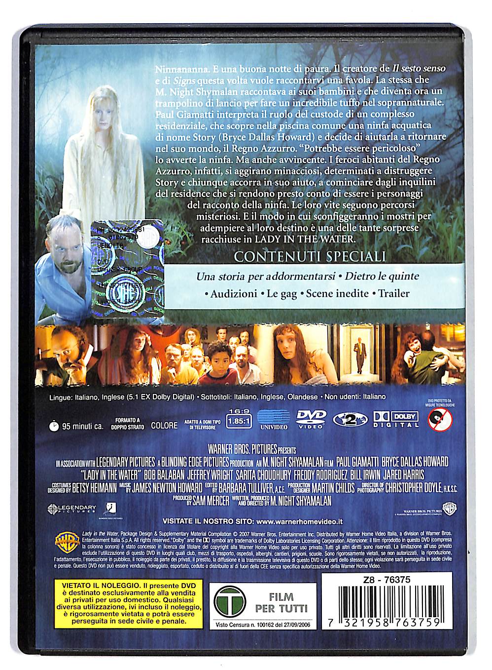 EBOND Lady in the Water NOLEGGIO DVD DB668824