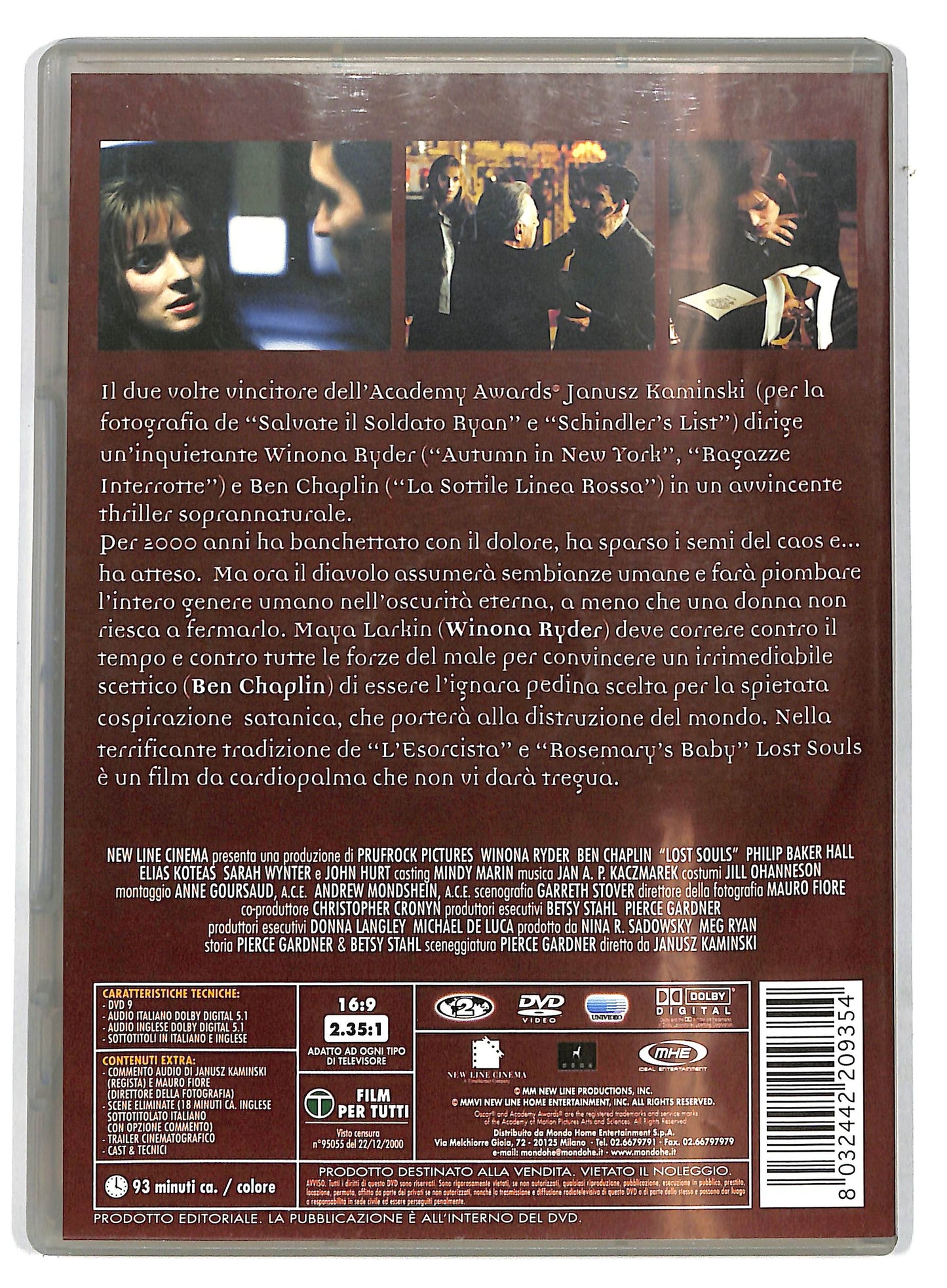 EBOND Lost Souls - La profezia EDITORIALE DVD DB669159