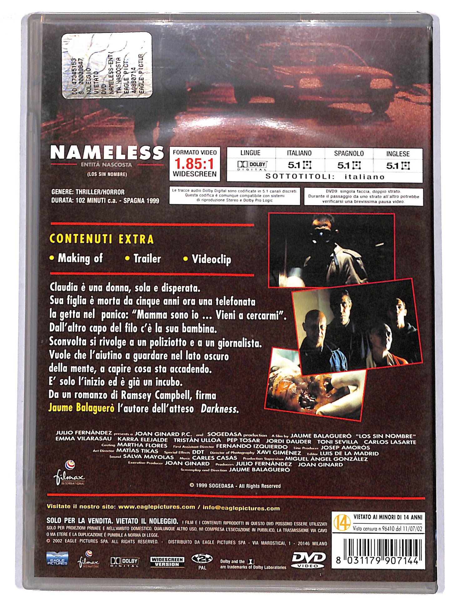 EBOND Nameless - Entita nascosta DVD DB669350