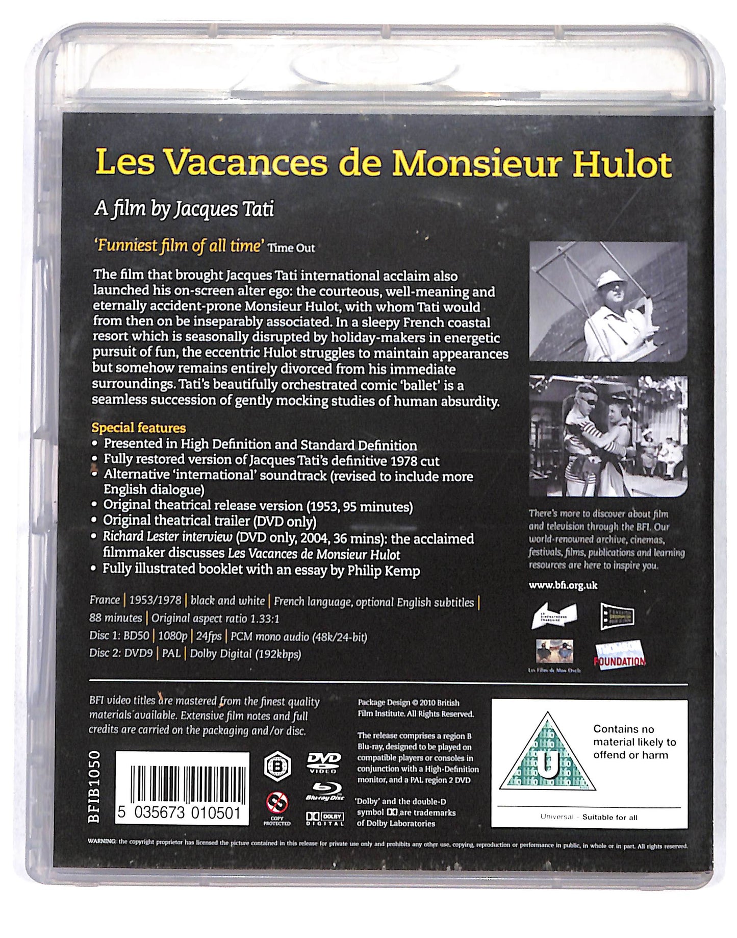 EBOND Les vacances de M. Hulot + DVD BLURAY DB669403