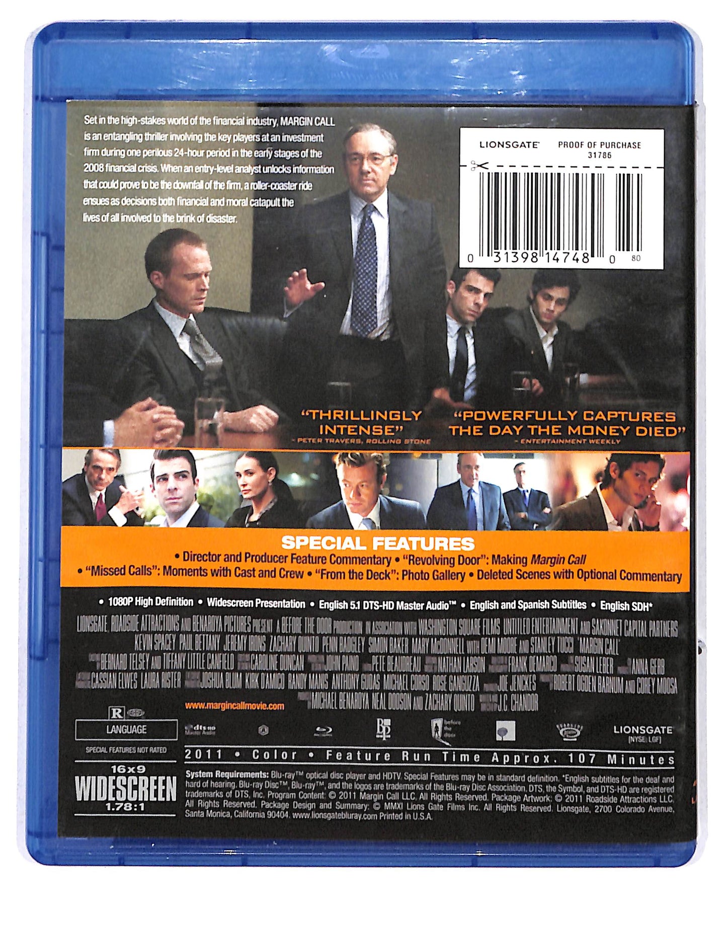 EBOND Margin Call Edizione UK BLURAY DB669410
