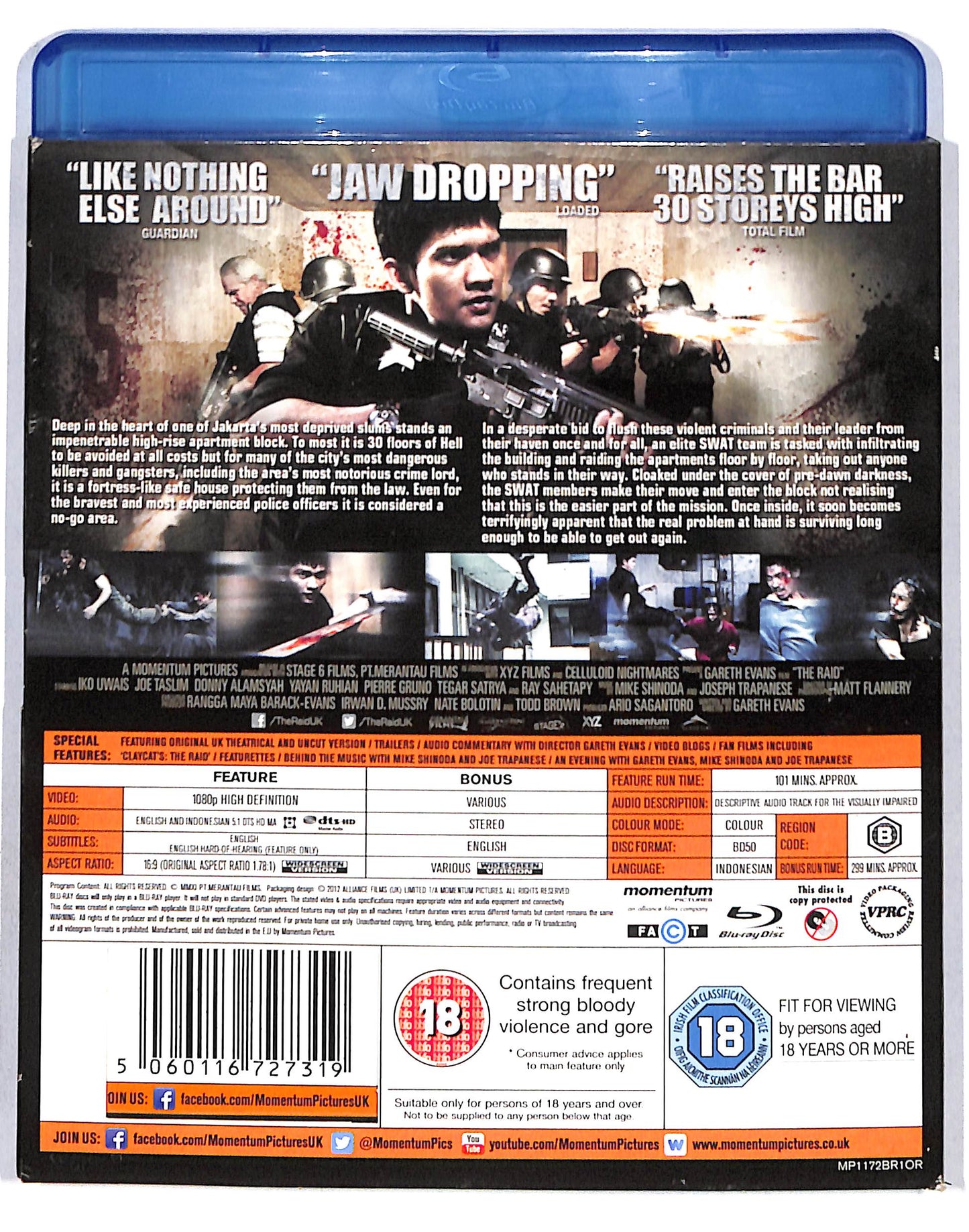 EBOND The raid edizione UK BLURAY BLURAY DB669430