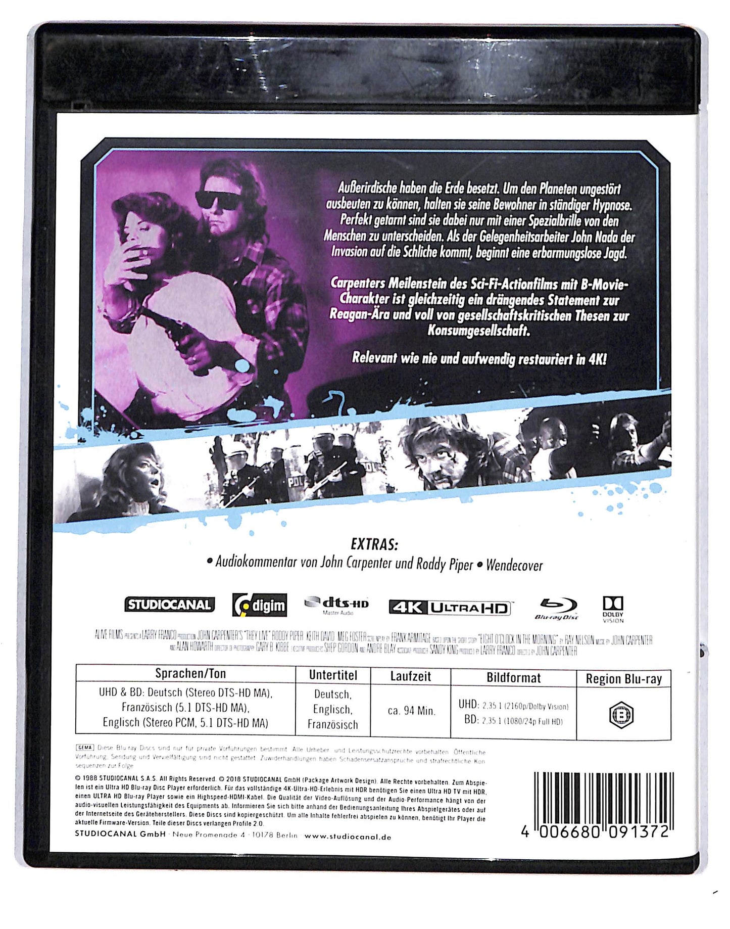 EBOND Sie leben 4K Ultra-HD Edizione: Germania BLURAY DB669439