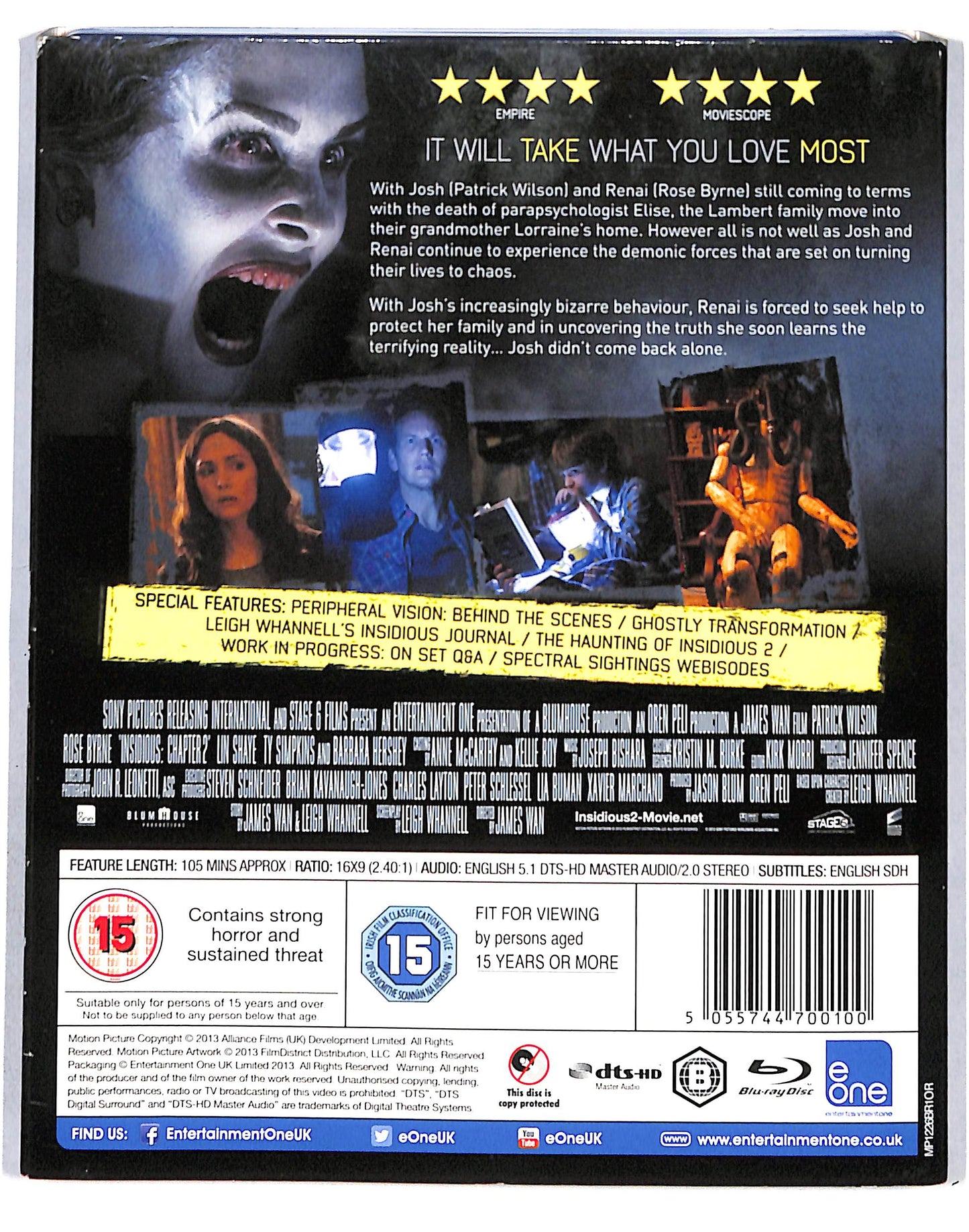 EBOND Insidious - Chapter 2 Versione UK BLURAY DB669444