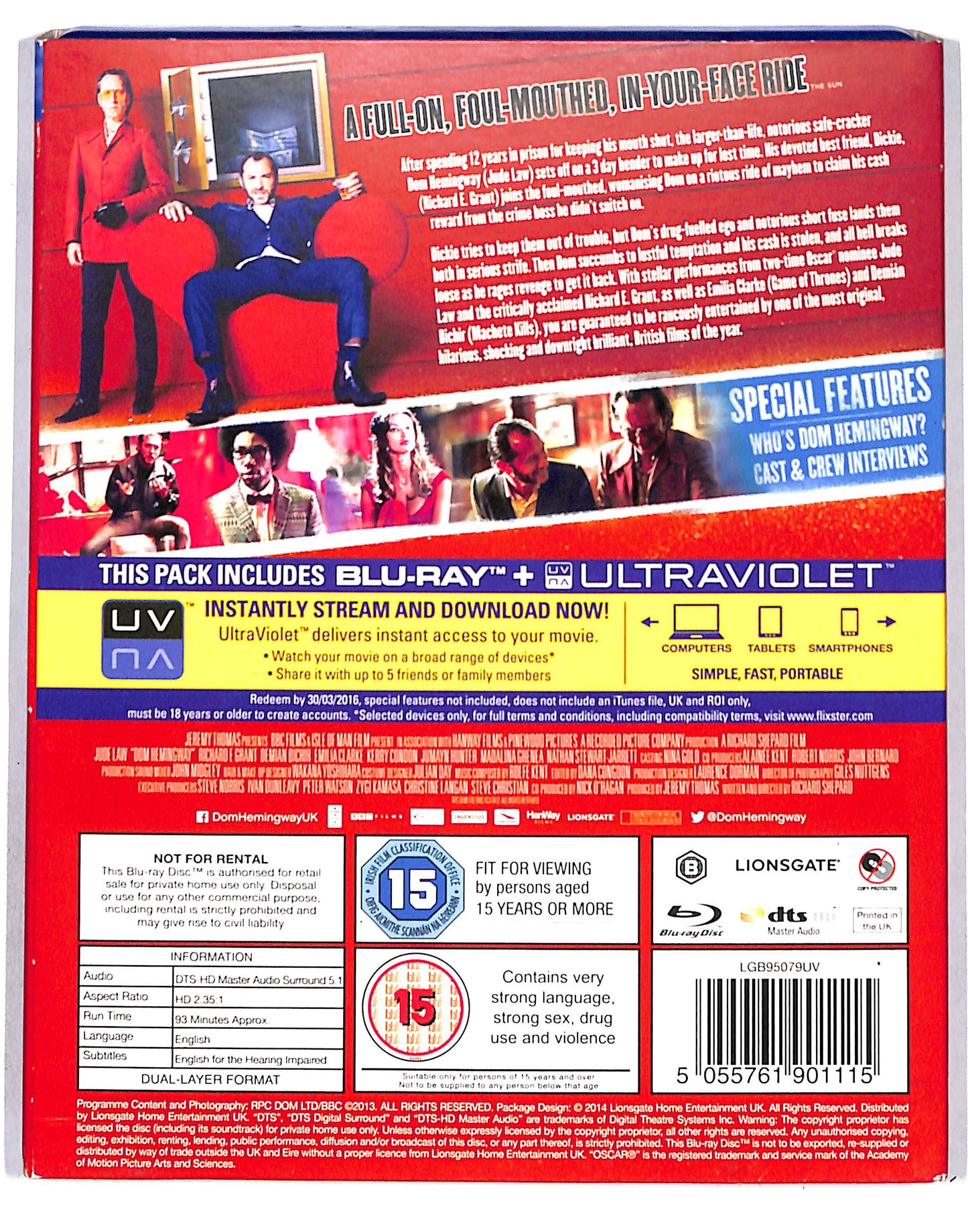 EBOND Dom Hemingway Edizione: Regno Unito BLURAY DB669458