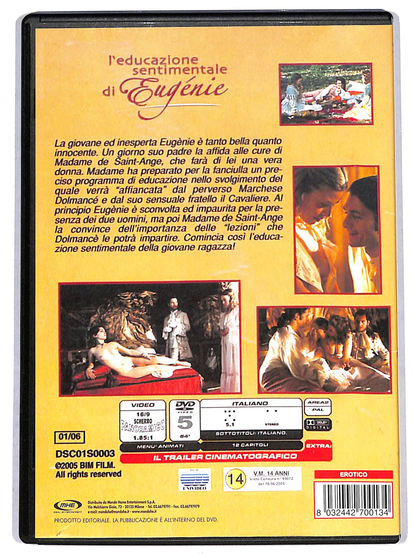 EBOND l'educazione sentimentale di eugenie DVD DB669706