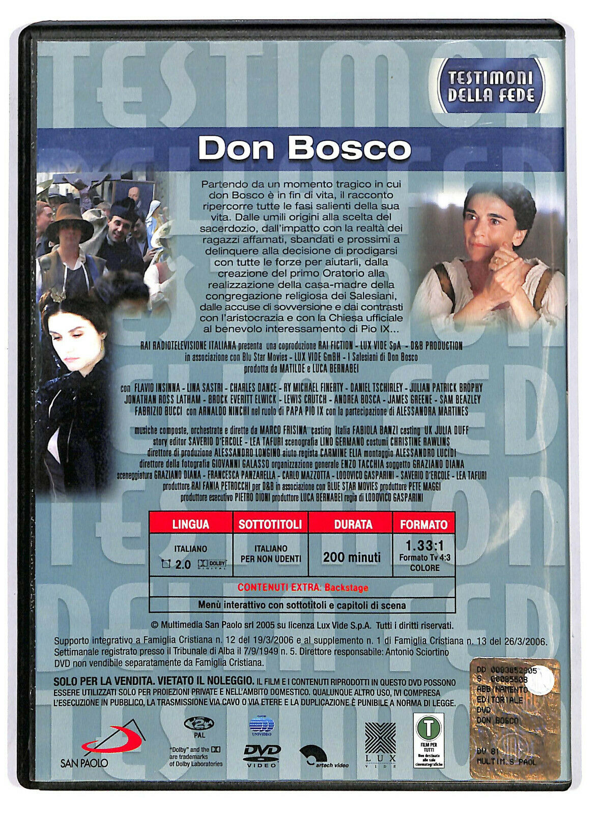 EBOND Testimoni Della Fede - Don Bosco Editoriale DVD DB669748