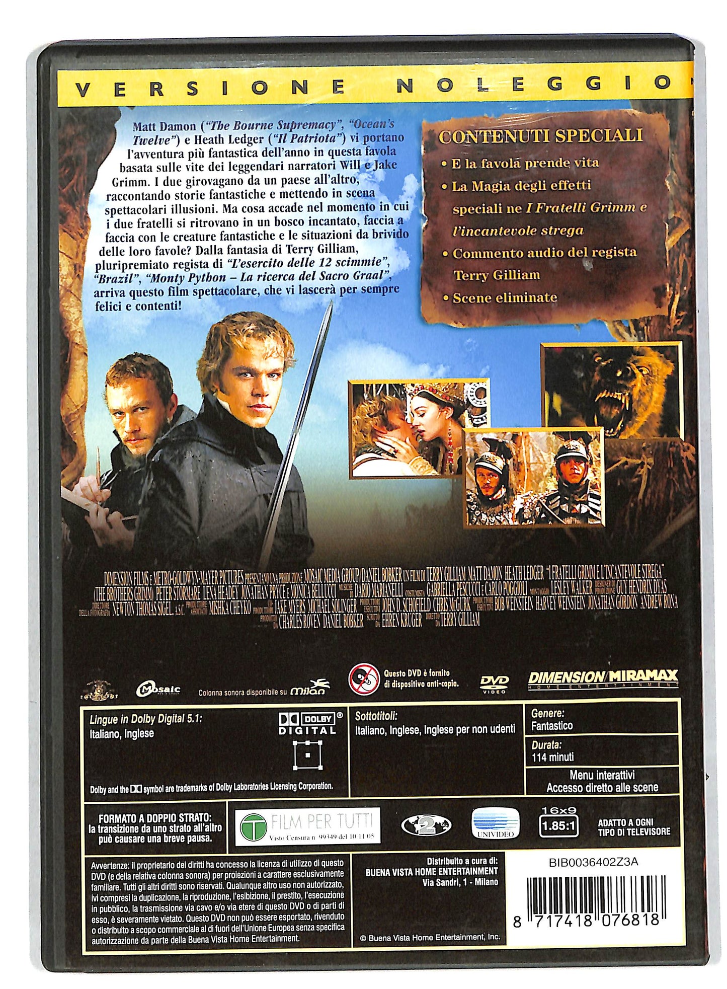 EBOND I fratelli grimm e l'incantevole strega NOLEGGIO DVD DB670411