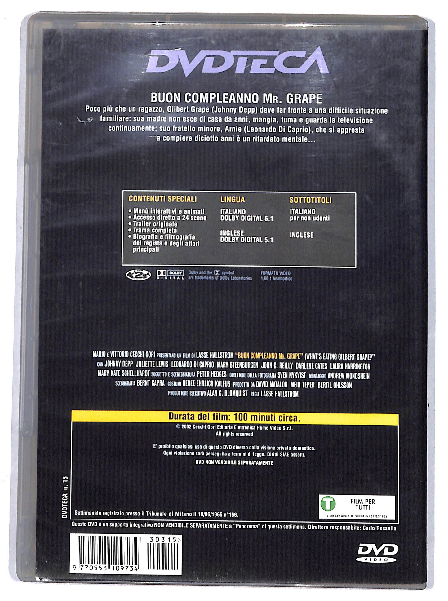 EBOND Buon compleanno Mr. Grape - EDITORIALE DVD DB670823