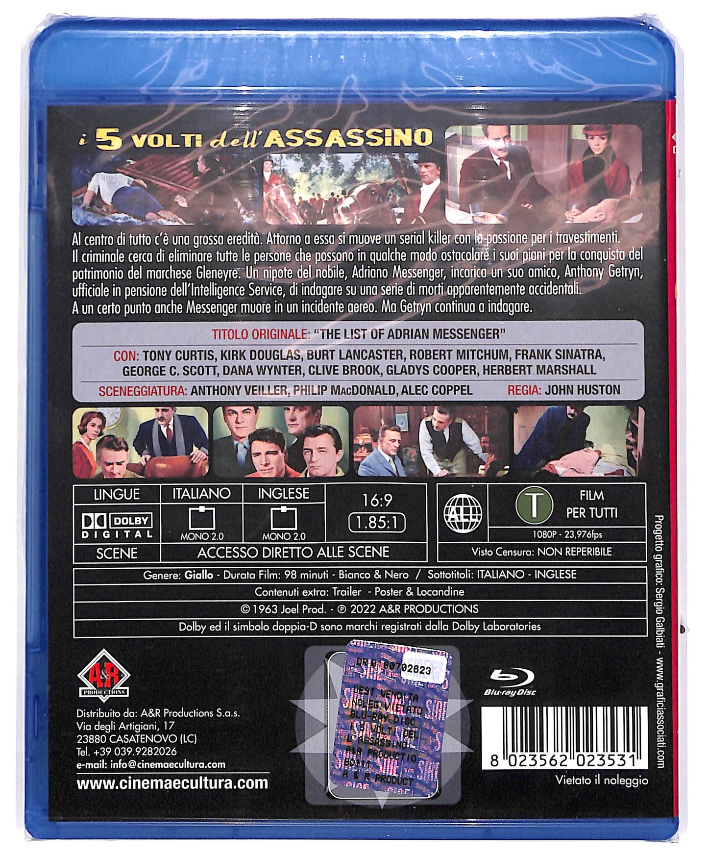 EBOND I 5 Volti Dell'Assassino BLURAY DB671649