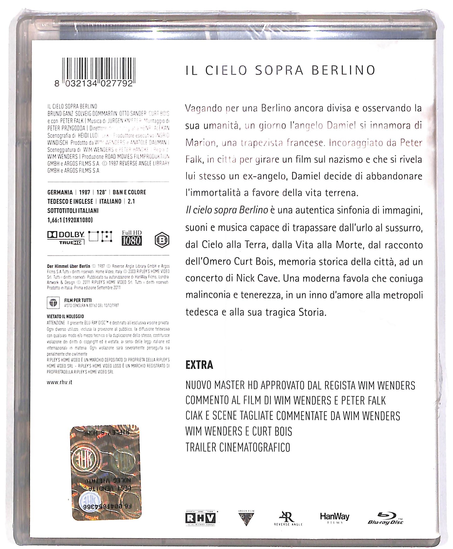 EBOND Il Cielo Sopra berlino BLURAY DB672149
